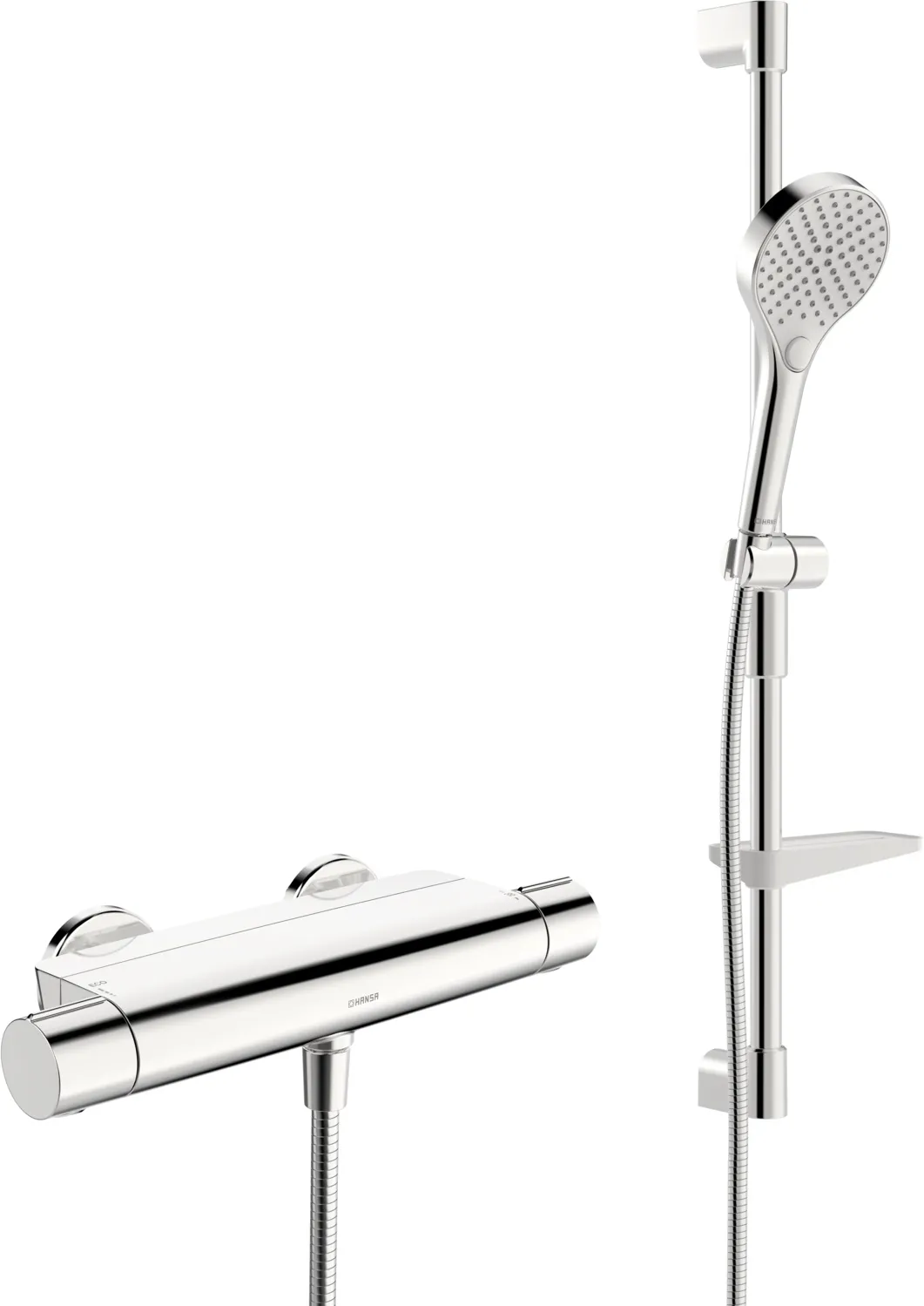 Zweihand-Duscharmatur „Optima“ in Chrom