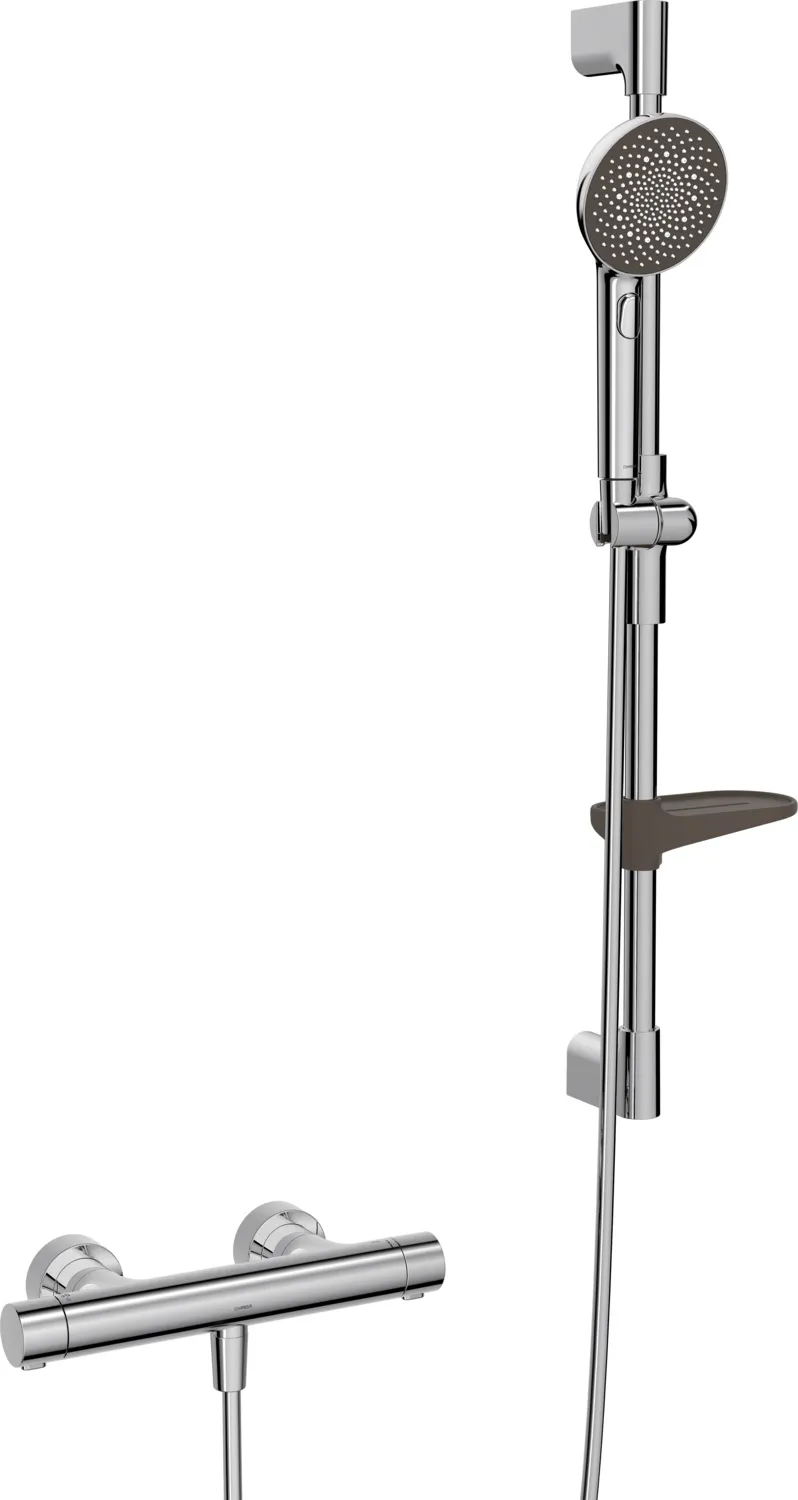 Zweihand-Duscharmatur „Prisma“ in Chrom