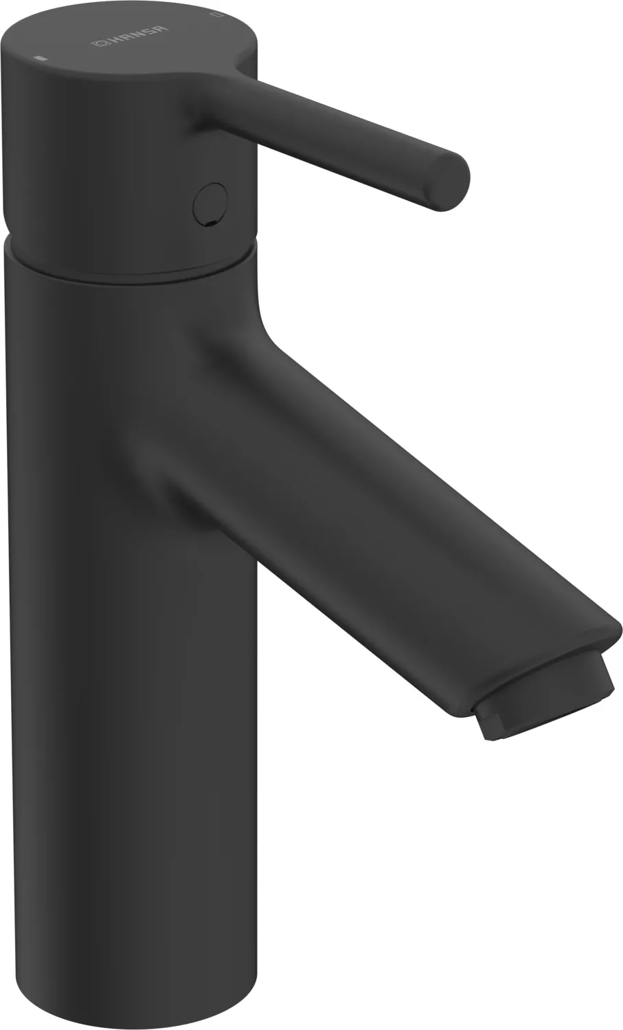 Einhand-Waschtischarmatur „Vantis“ Ausladung 114 mm in Matt-Schwarz