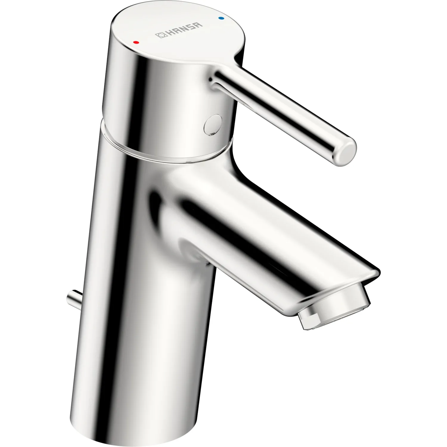 Einhand-Waschtischarmatur mit Zugstange „Vantis“ Ausladung 109 mm in Chrom