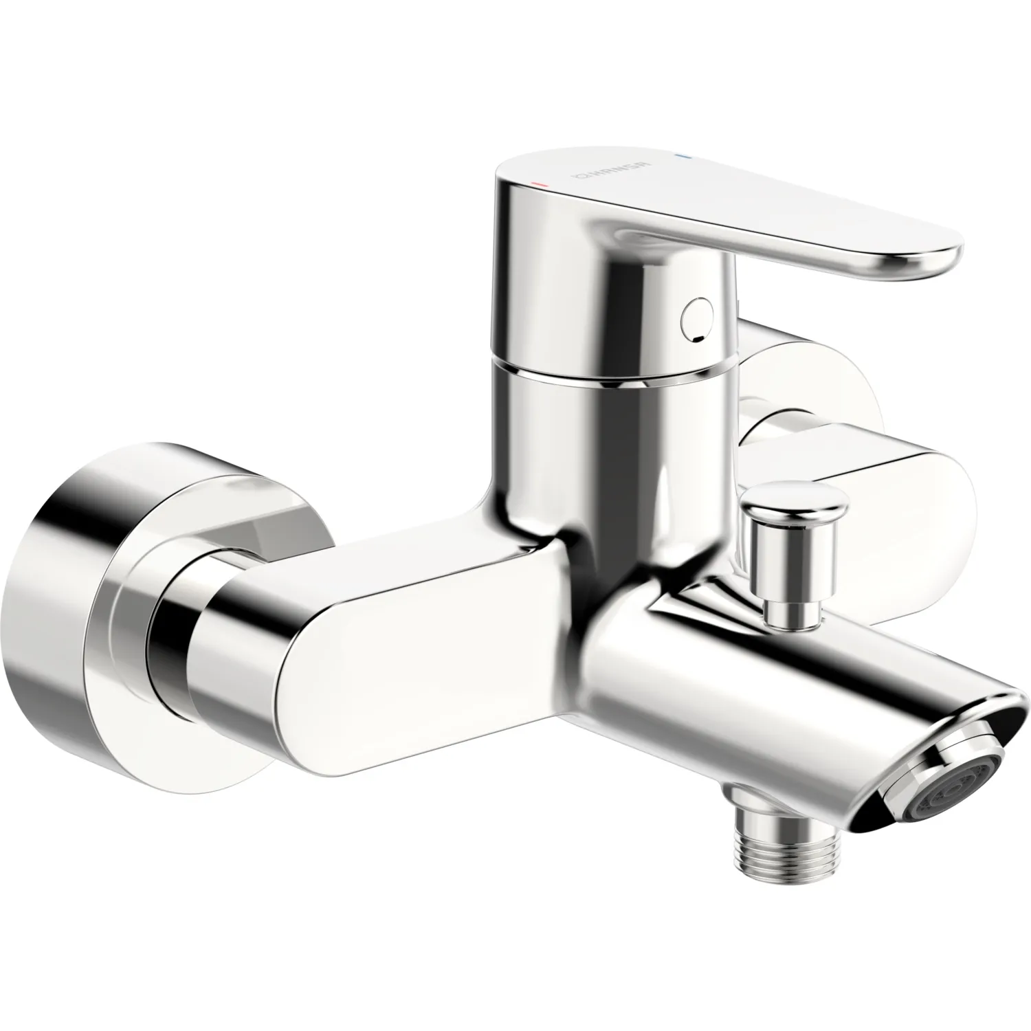 Einhand-Wannenarmatur „Vantis“ Ausladung 154 mm in Chrom