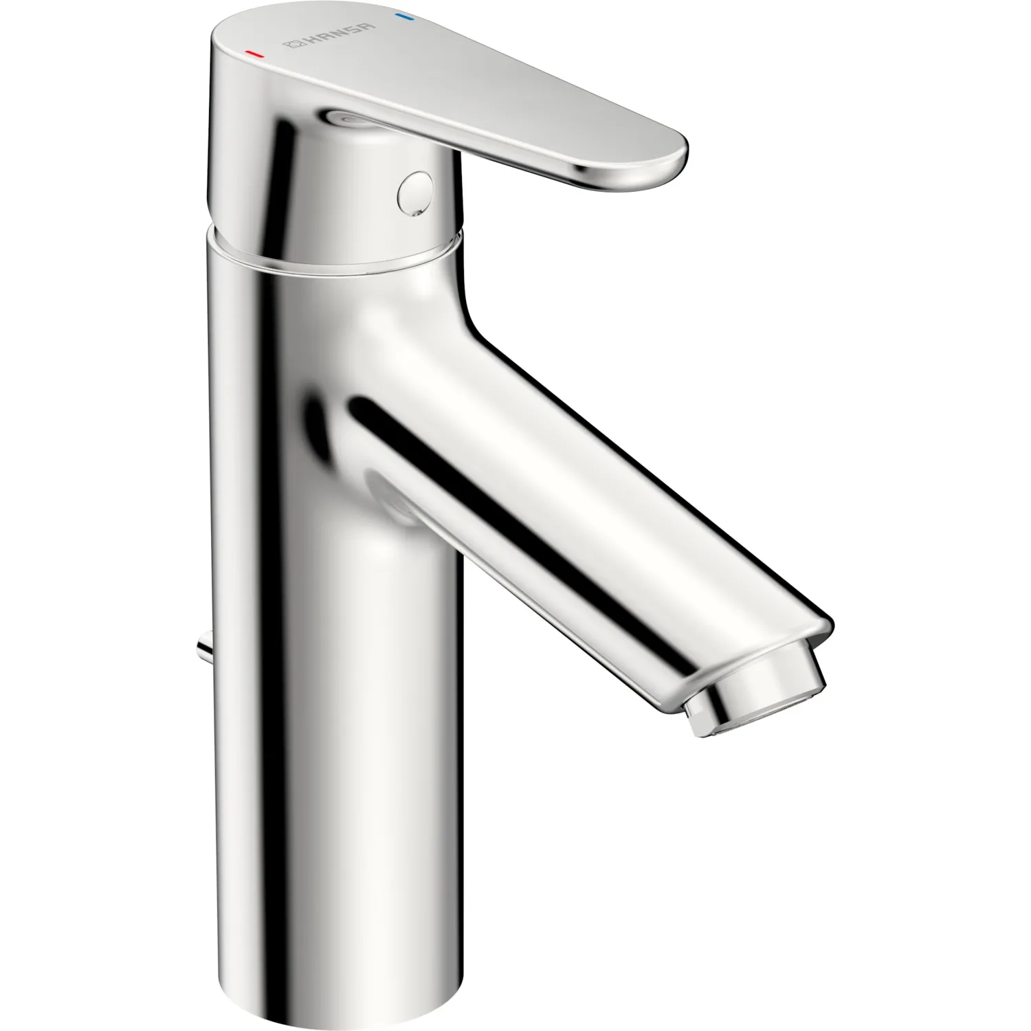 Einhand-Waschtischarmatur mit Zugstange Niederdruck „Vantis XL“ Ausladung 114 mm in Chrom