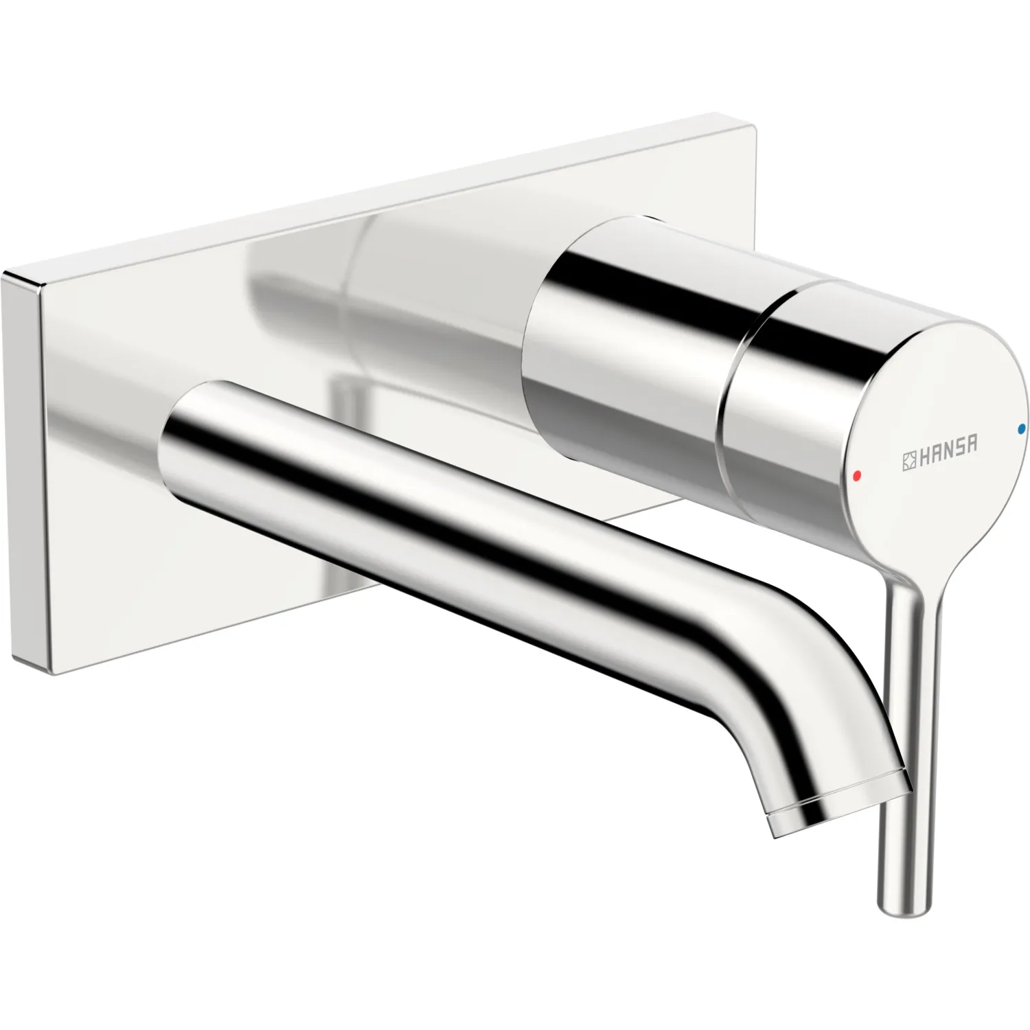 EHM Fertigset für Waschtisch-Batterie VANTIS Style 5480 Rosette eckig Ausladung 179 mm Chrom