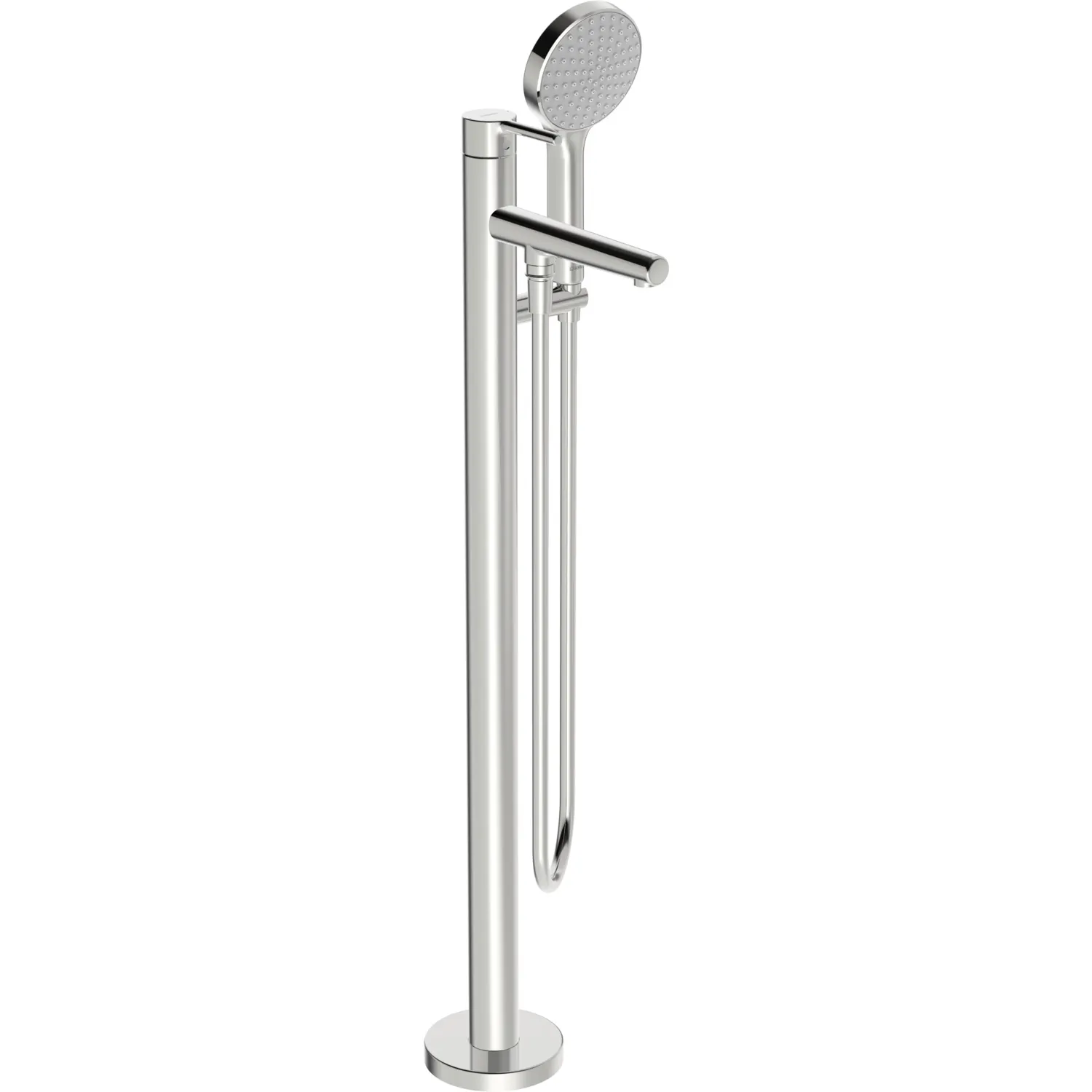 EHM Badebatterie mit Standrohr VANTIS Style 5483 Ausladung 209 mm Chrom