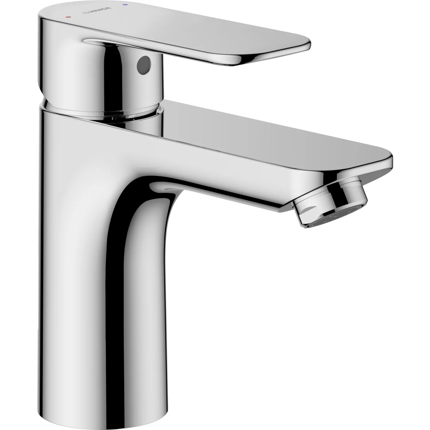 Einhand-Waschtischarmatur „Basic XL“ Ausladung 112 mm in Chrom