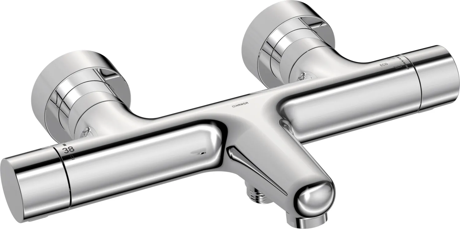 Zweihand-Wannenarmatur „Prisma“ Ausladung 180 mm in Chrom