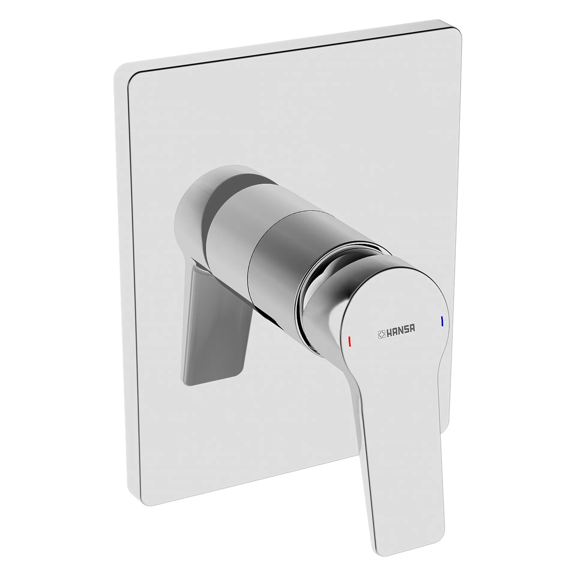 Einhebelmischer Fertigmontageset für Brausebatterie TWIST 8985 Rosette eckig Chrom