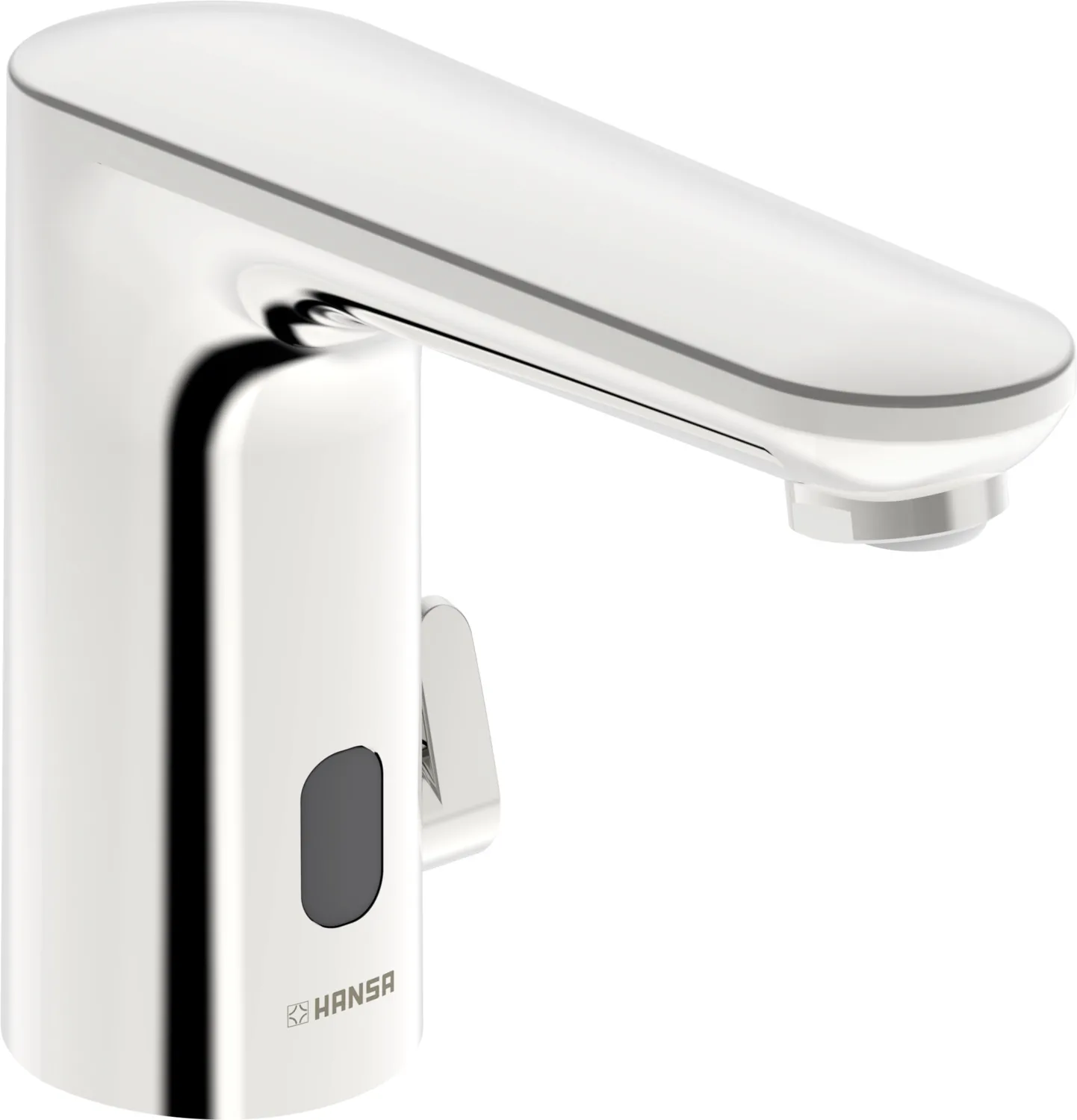 Hansa Waschtischarmatur, elektronisch Niederdruck „Electra“ Ausladung 123 mm in Chrom