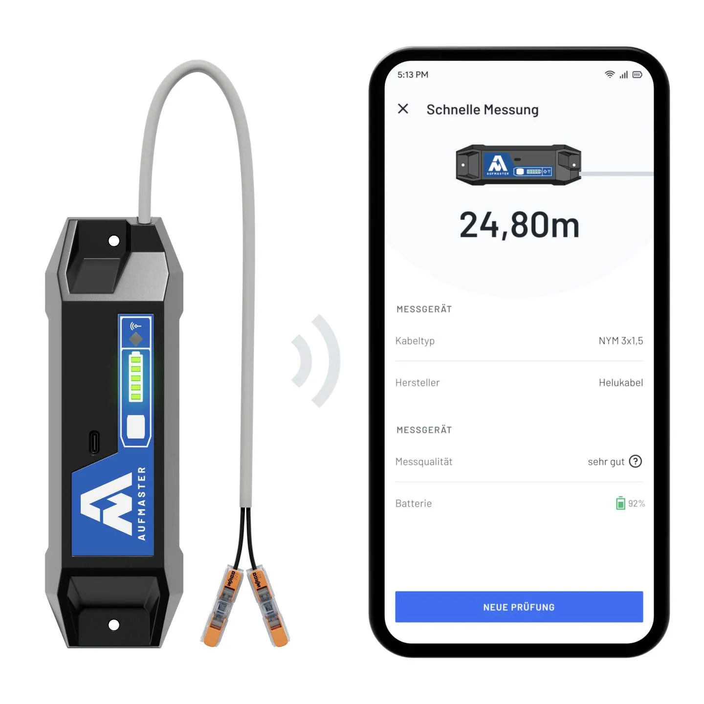 Helukabel Aufmaster Am1 Kabellängenmessgerät Messgerät Kabellänge Defektware D-Ware