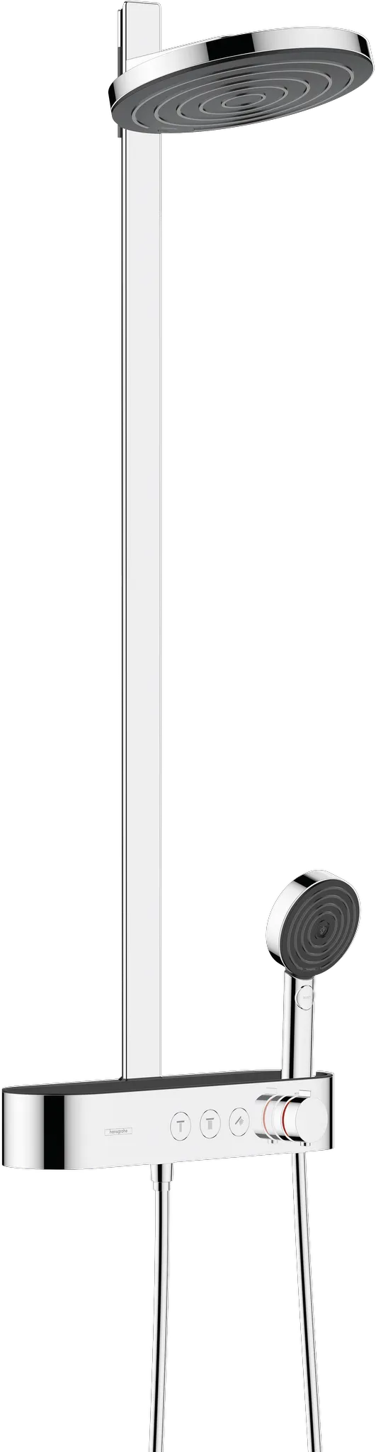 Showerpipe Pulsify 260 2jet EcoSmart mit Brausethermostat Aufputz chrom