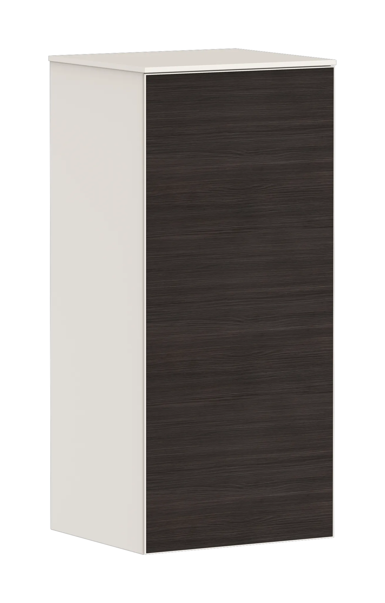 Xevolos E Halbhochschrank Sandbeige Matt 400/360, Türanschlag links Bronze Struktur