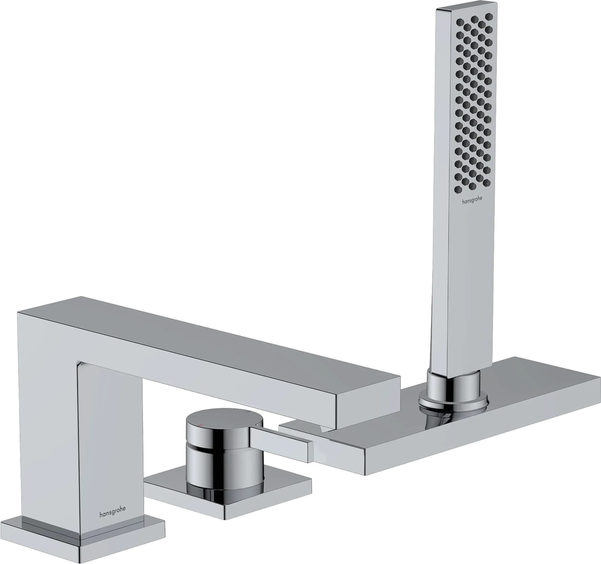 Tecturis E 3-Loch Einhebel-Wannenrandmischer mit sBox Chrom