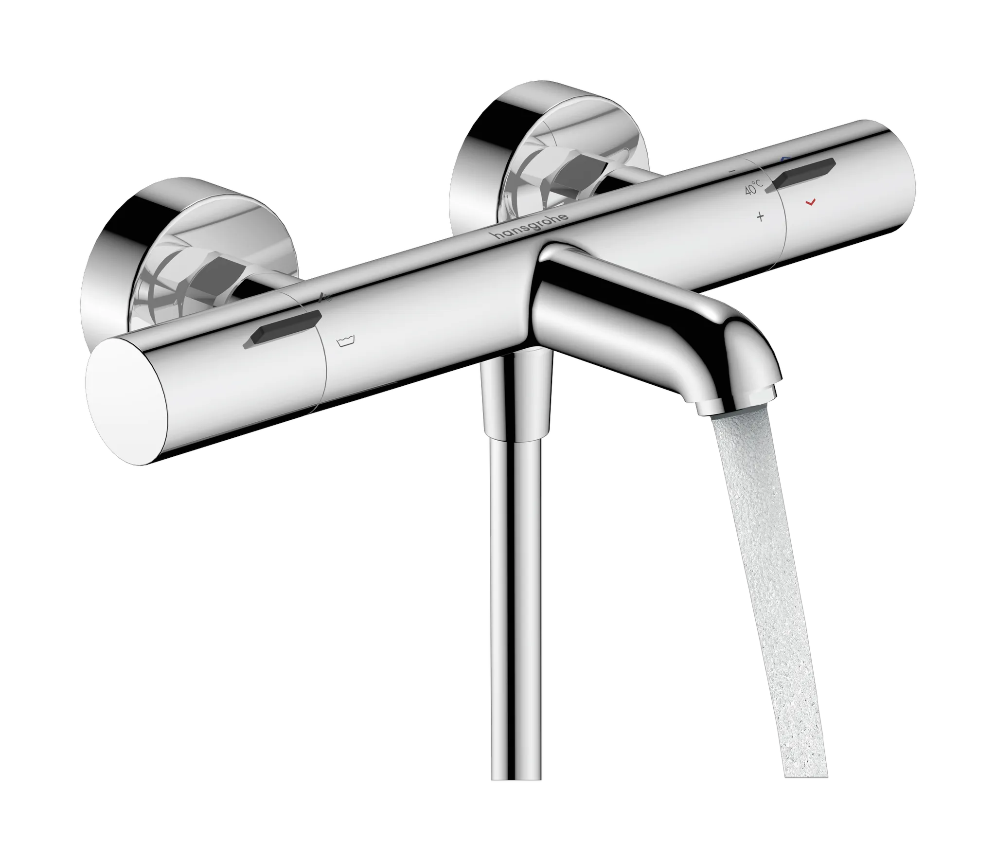 Ecostat Fine Wannenthermostat Aufputz Chrom