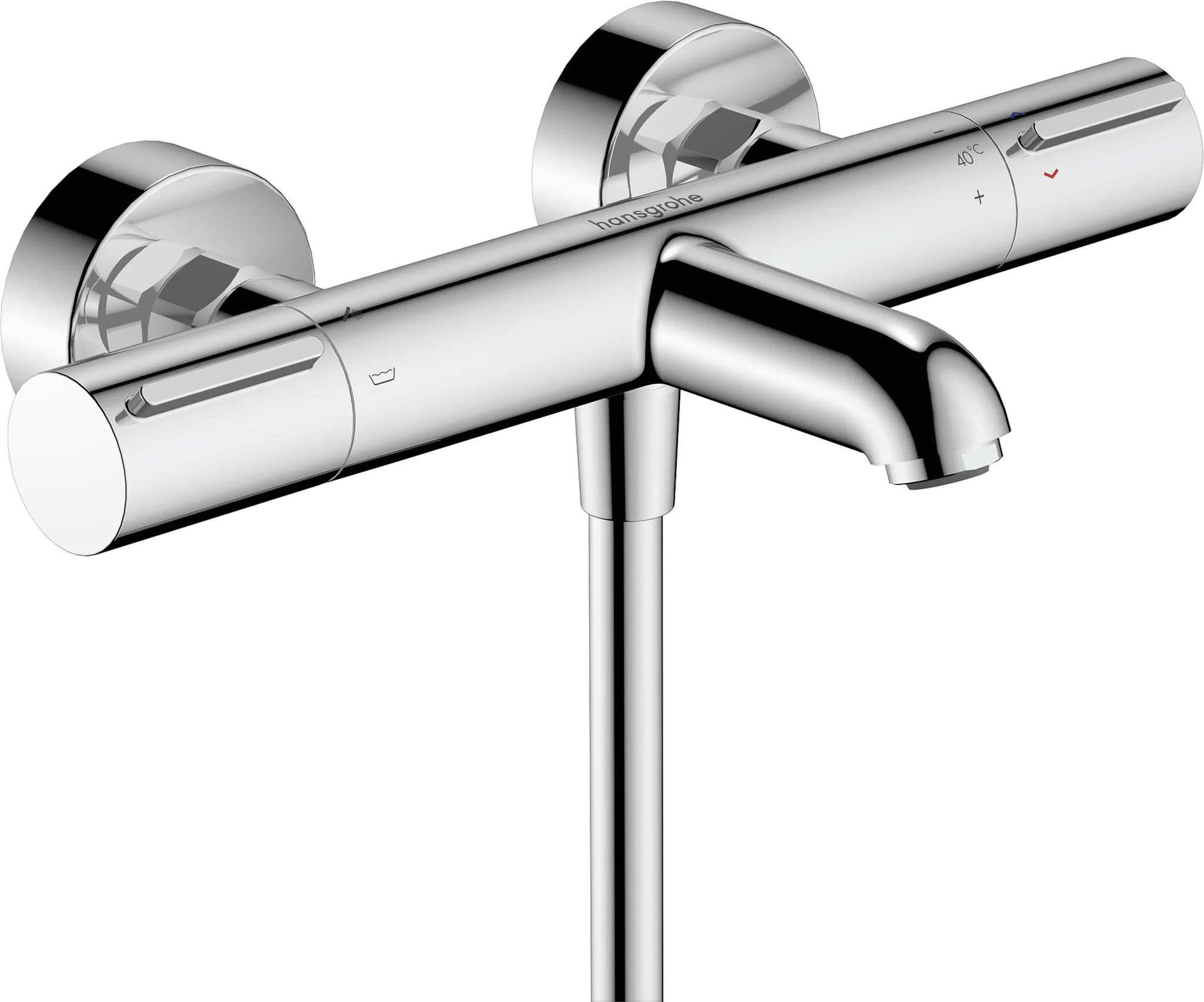 Ecostat Element Wannenthermostat Aufputz Chrom