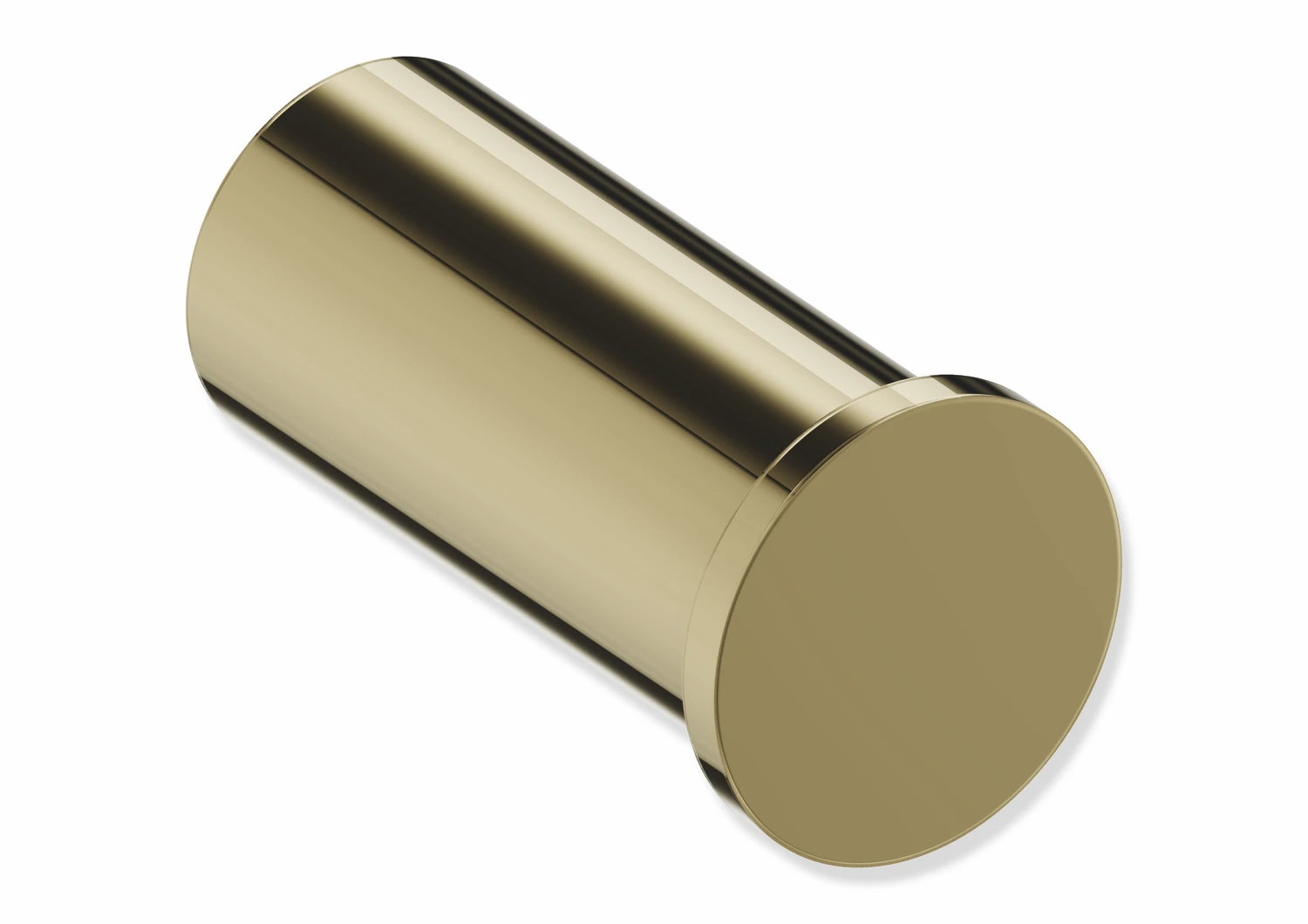 Einzelhaken des Systems 162, Edelstahl, PVD, Länge 35 mm, D: 15 mm, in Farbe CK (Messing glänzend)