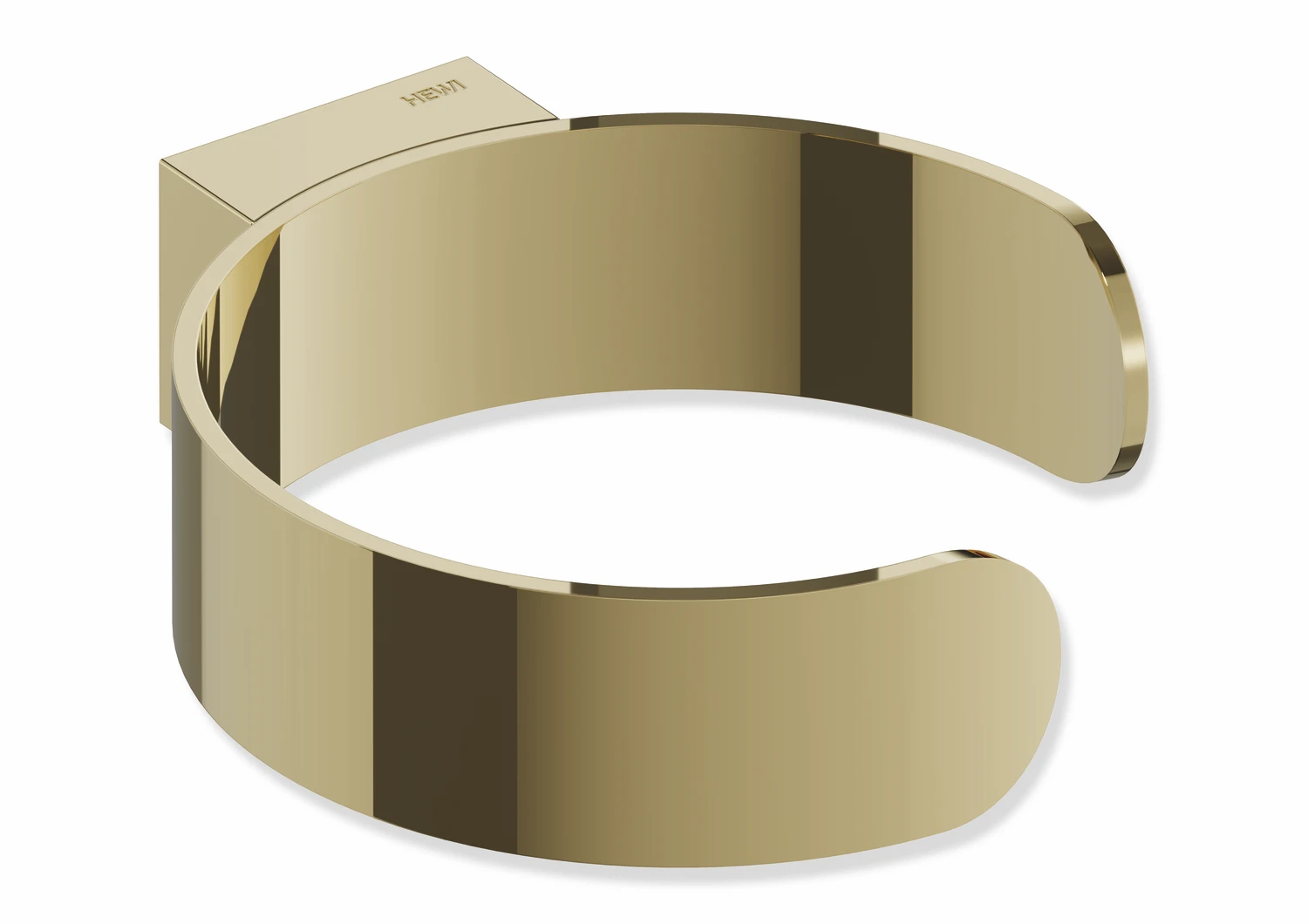 Gehhilfenhalter des Systems 900, Edelstahl, PVD, B: 120 mm, H: 35 mm, T: 135 mm, in Farbe CK (Messing glänzend)