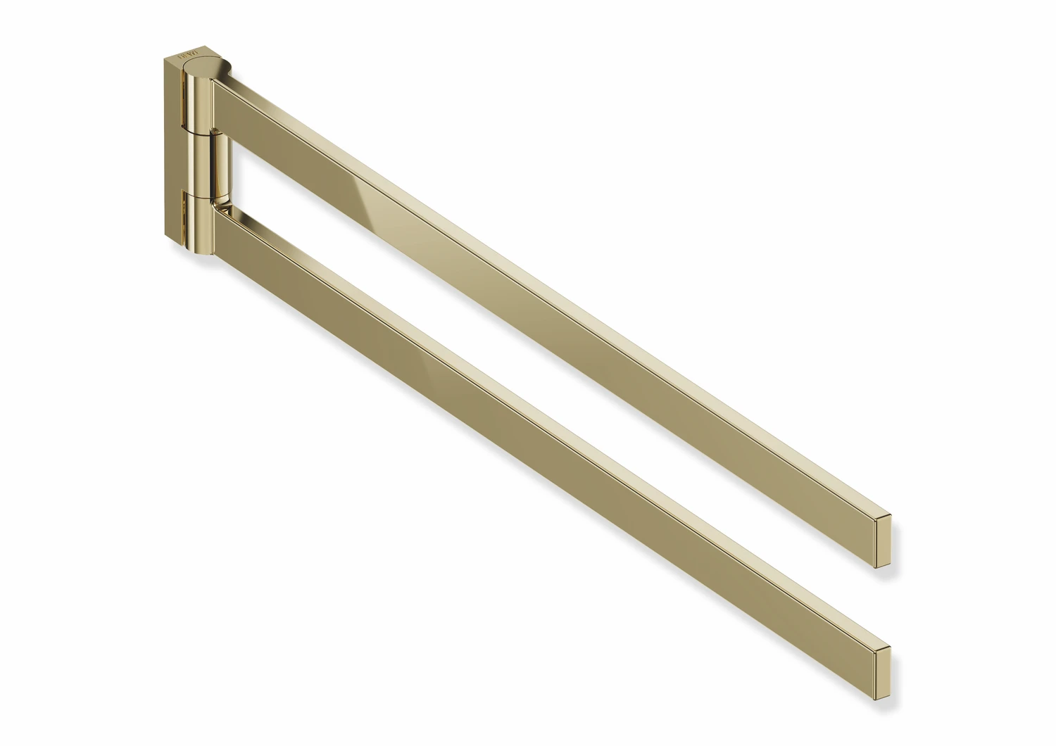 Handtuchhalter, Edelstahl, PVD, zweiarmig, Länge 446 mm, Höhe 72 mm, in Farbe CK (Messing glänzend)
