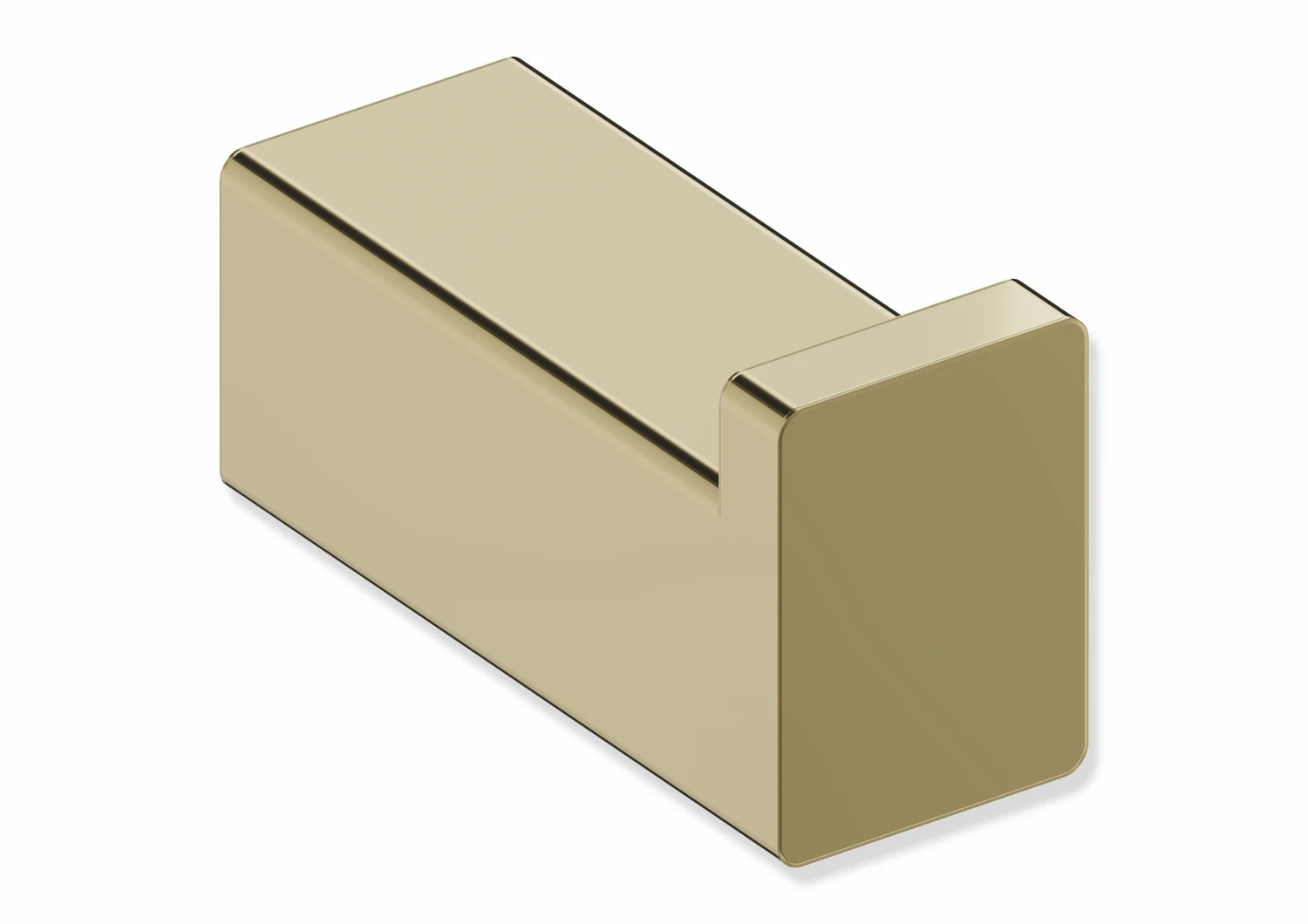 Haken, Edelstahl, PVD, Breite 15 mm, Tiefe 38 mm, in Farbe CK (Messing glänzend)