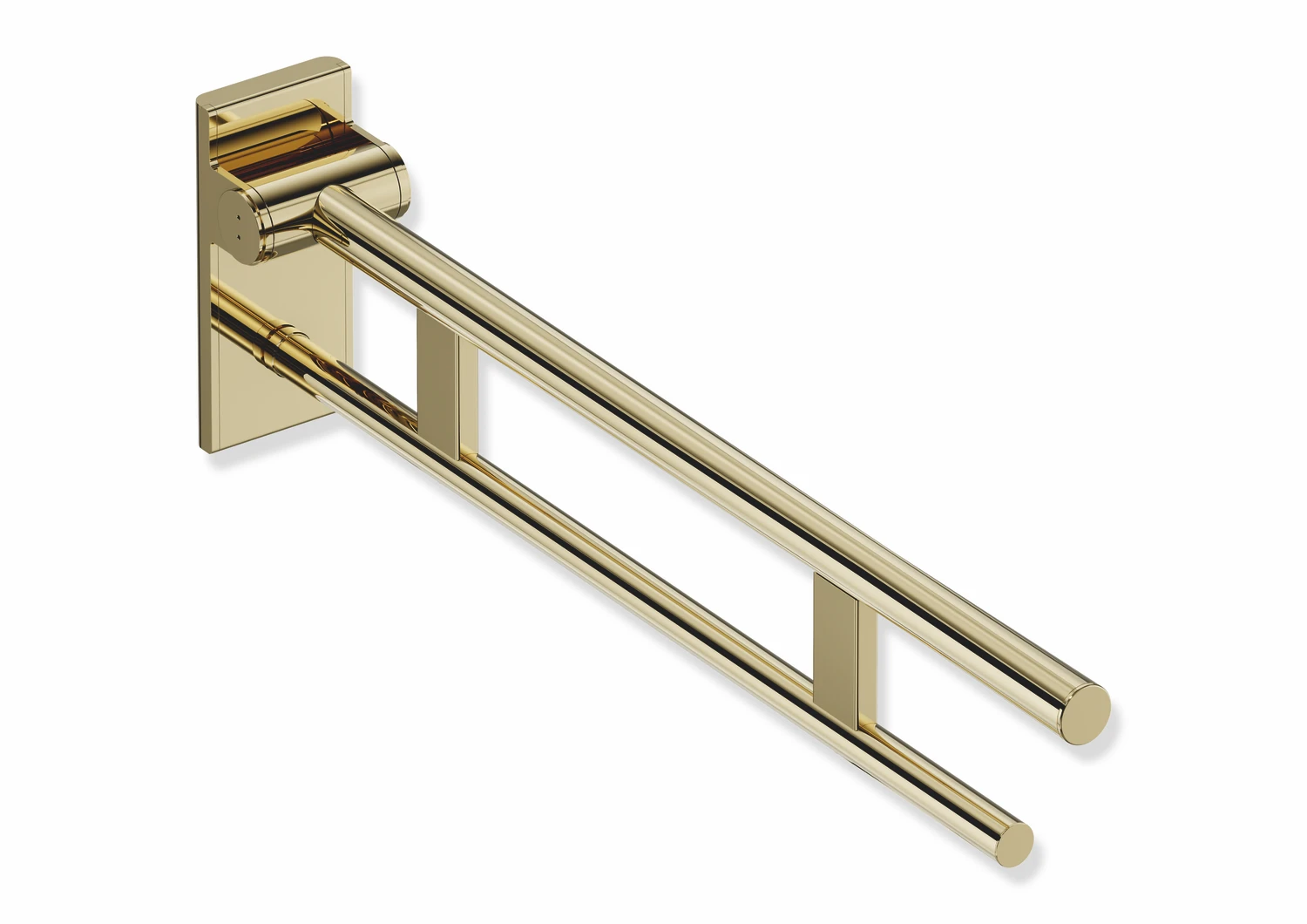 Stützklappgriff Duo, Design A des Systems 900, Edelstahl, PVD, Ausladung 750 mm, in Farbe CK (Messing glänzend)