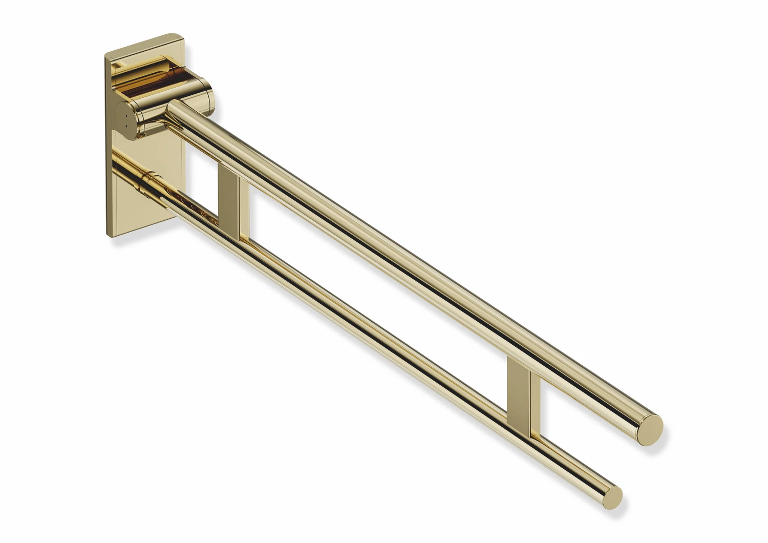 Stützklappgriff Duo, Design A des Systems 900, Edelstahl, PVD, Ausladung 900 mm, in Farbe CK (Messing glänzend)
