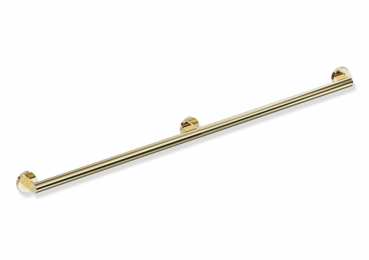 HaltegriffEdelstahl, PVD, Achsmaß 1220 mm, Tiefe 70 mm, Stangendurchmesser 32 mm, in Farbe CK (Messing glänzend)