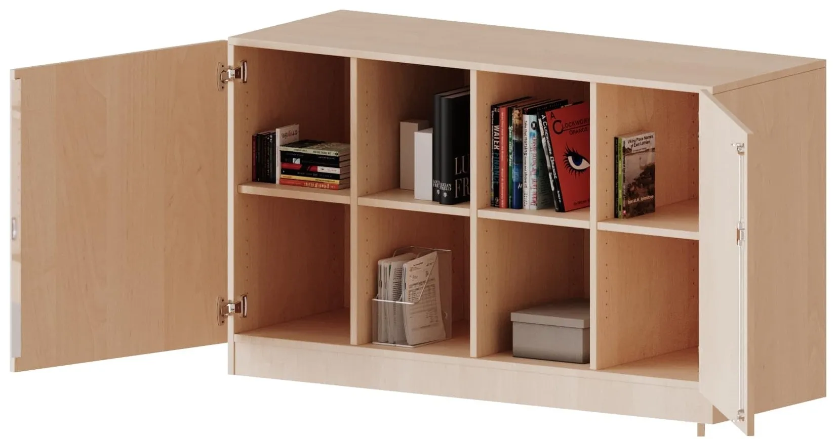 Schrank vierreihig mit 8 oder 12 Fächern, B/T 138,7 x 50 cm - EVO180 Serie