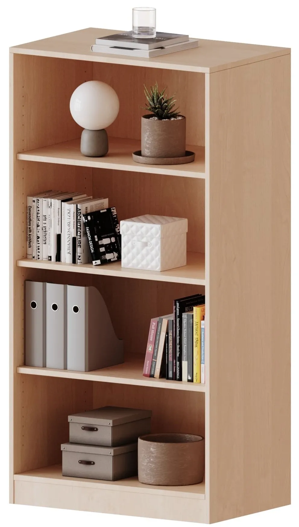 Regal mit 4 offenen Fächern, Höhe 154 cm - EVO180 Serie