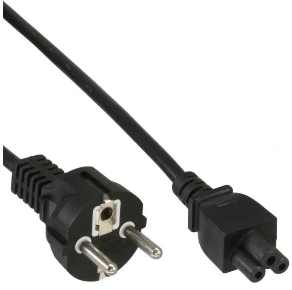 InLine Netzkabel für Notebook, 3pol Kupplung, schwarz, 5m