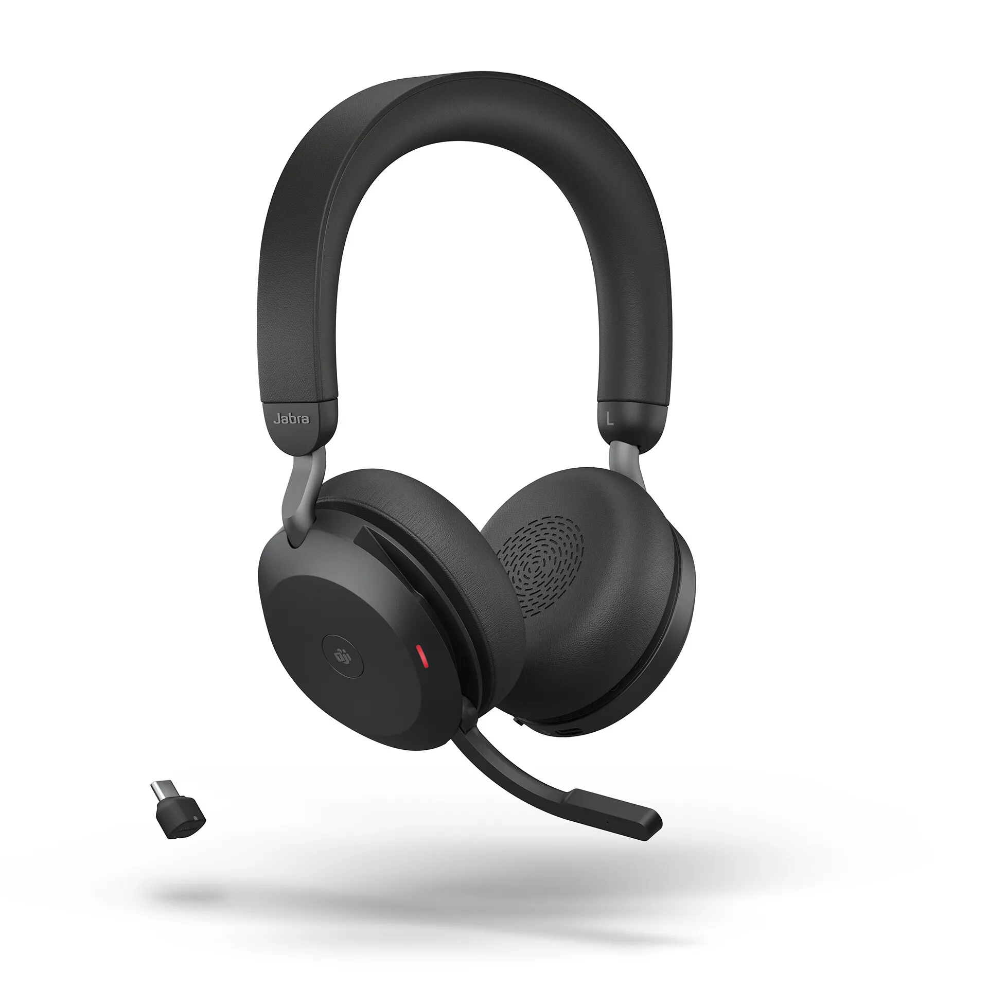 Jabra Evolve2 75 schnurloses Stereo-Headset für UC in schwarz für hybrides & komfortables Arbeiten