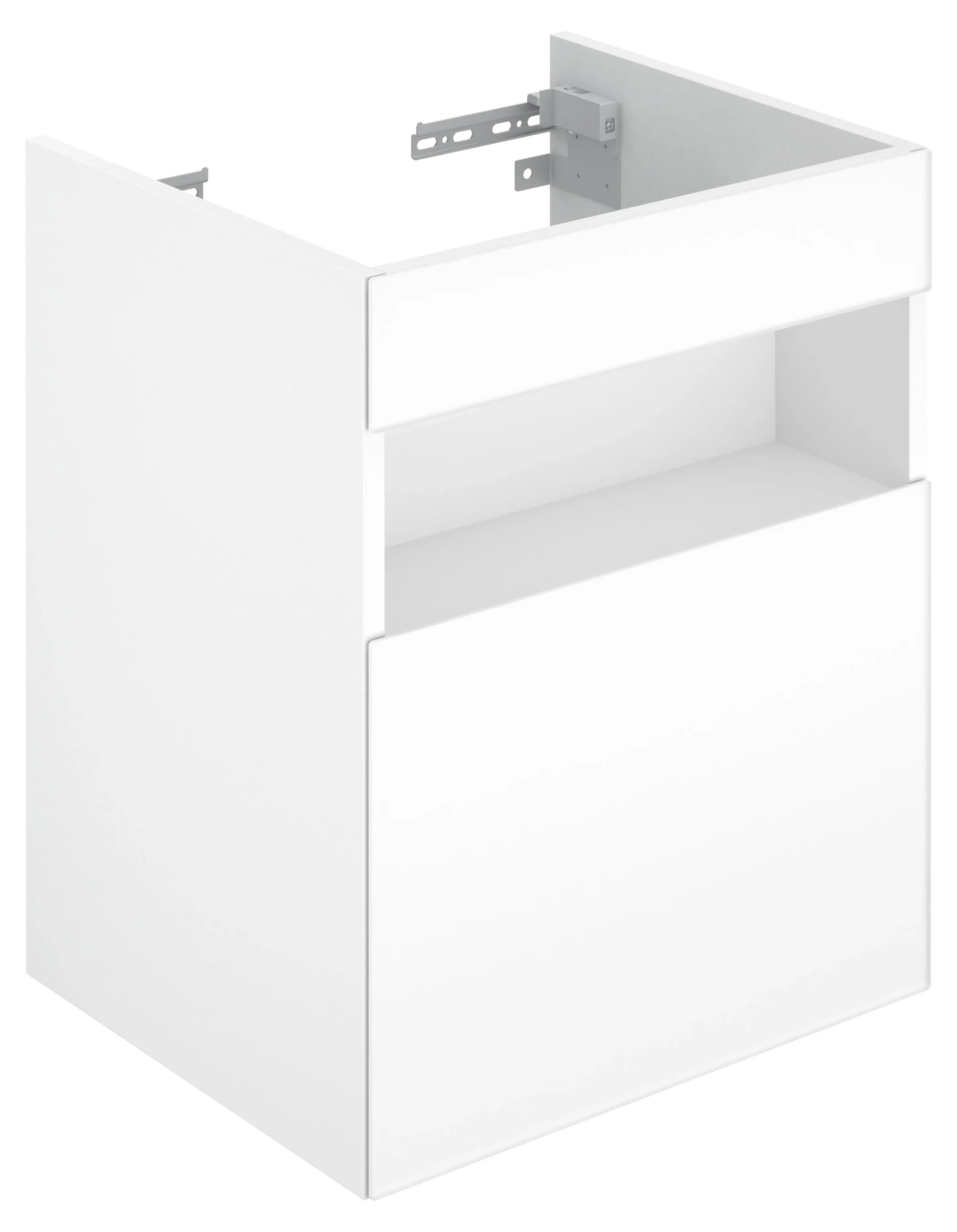 KEUCO Waschtischunterschrank „Stageline“ Cashmere (Glas), Cashmere (Dekor, matt), Anschlag links, ohne Beleuchtung 460 × 625 × 380 mm