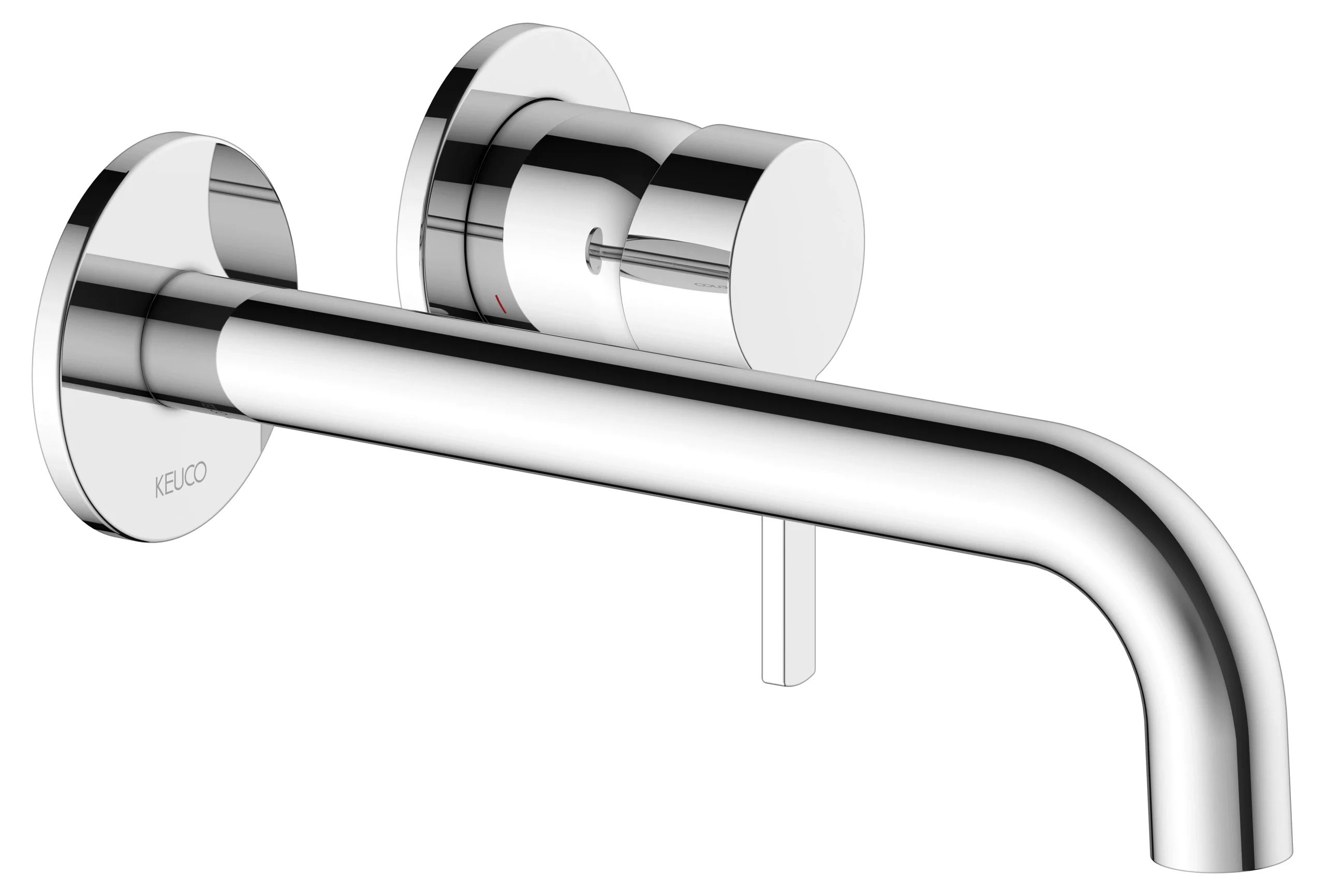 Plan blue Einhebel-Waschtischmischer UP für Wandmontage Ausladung 225 mm verchromt
