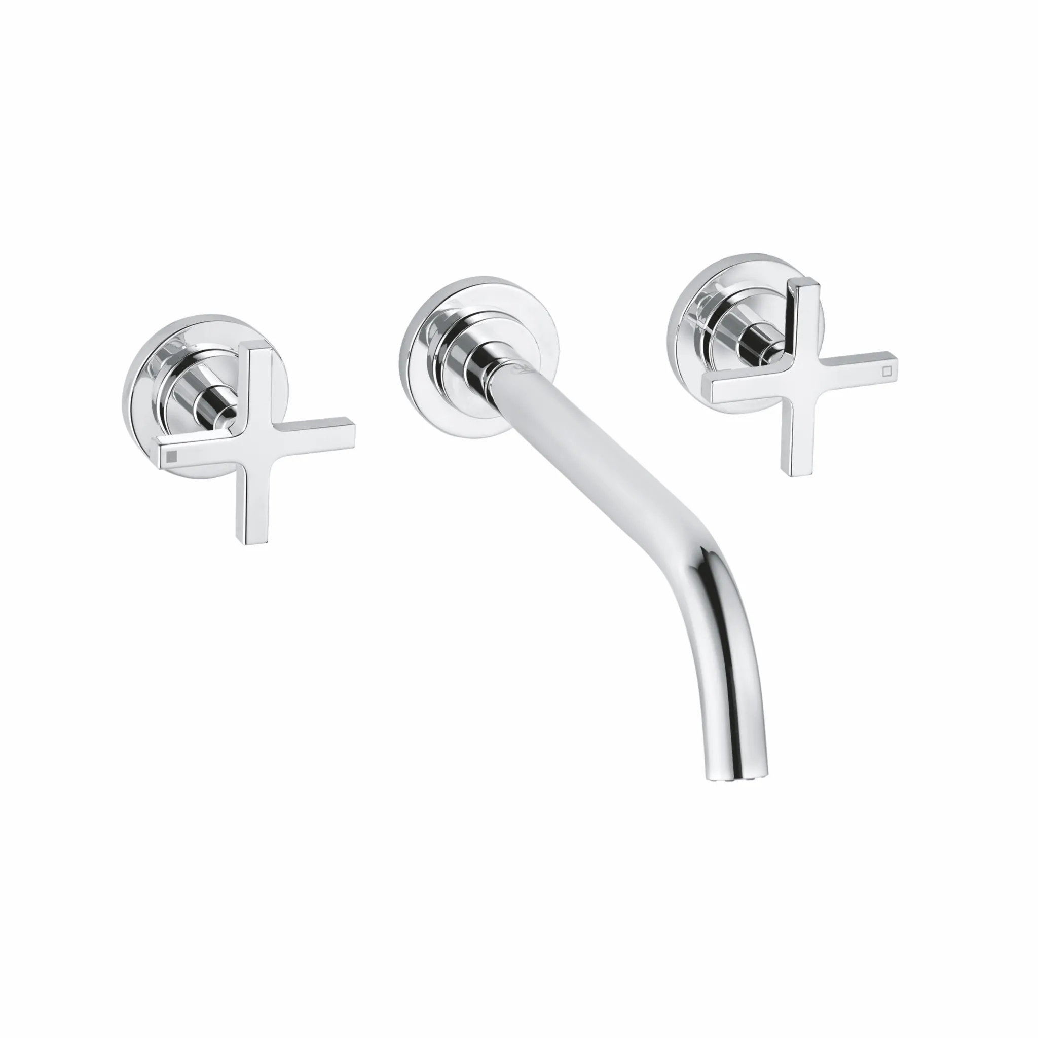 NOVA FONTE 3LochWaschtisch CLASSIC UPWandmontage 240 mm chrom