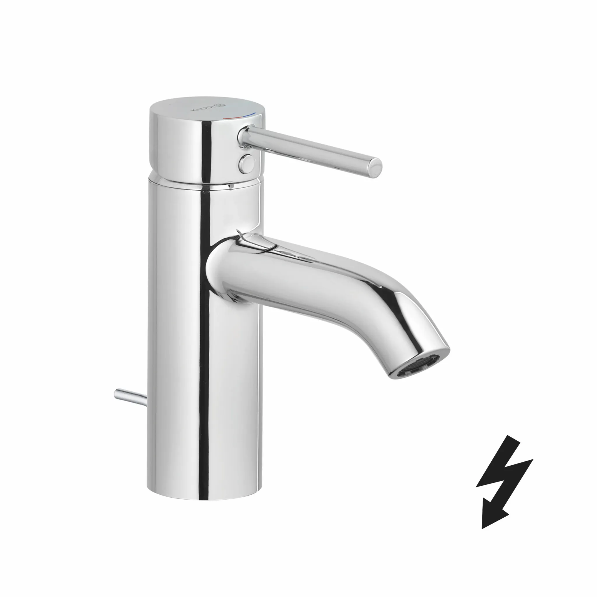 BOZZ WaschtischEHM 75mm Ablaufg.,f.drucklose Speicher chrom