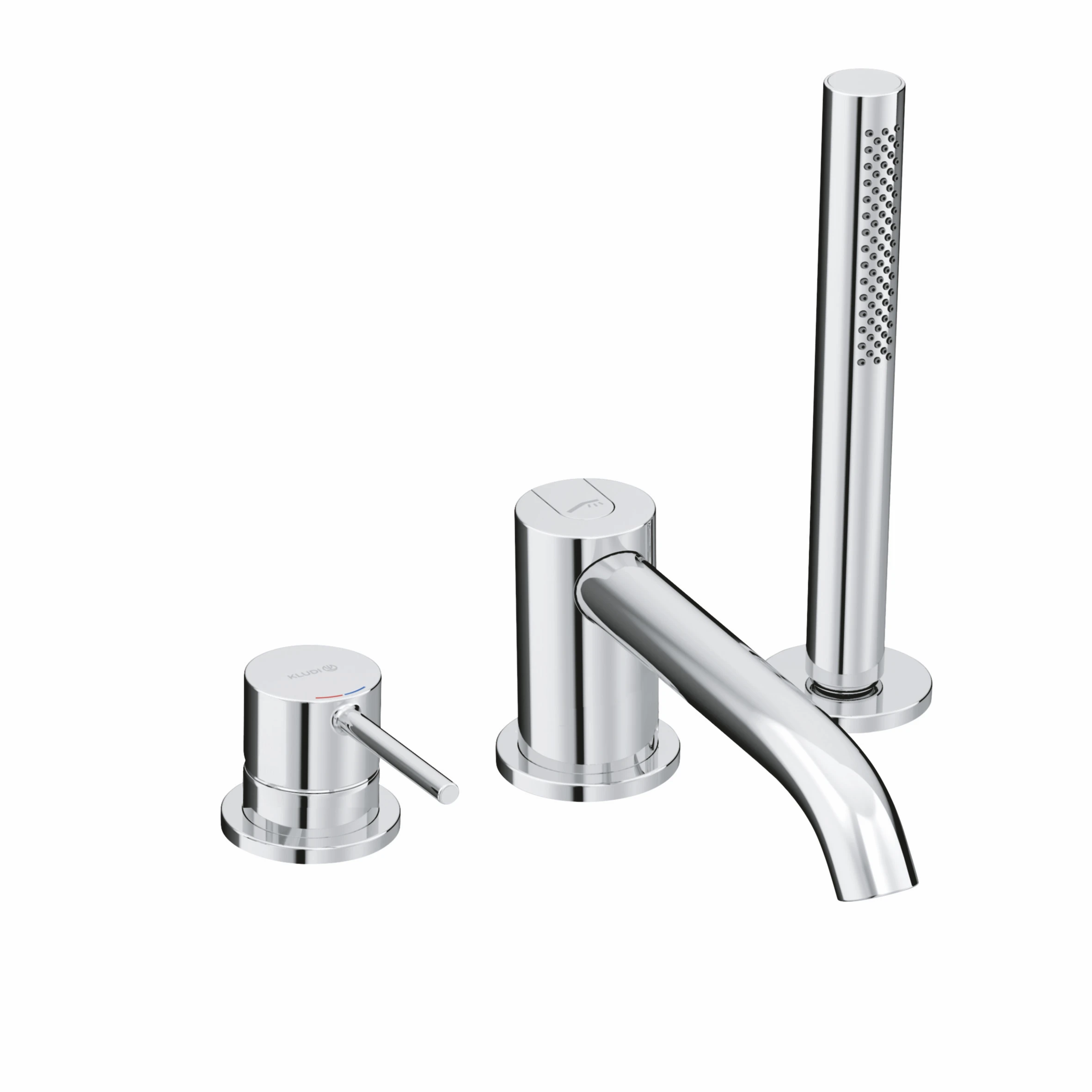 BOZZ 3Loch Wannenfüll und BrauseEinhandmischer chrom