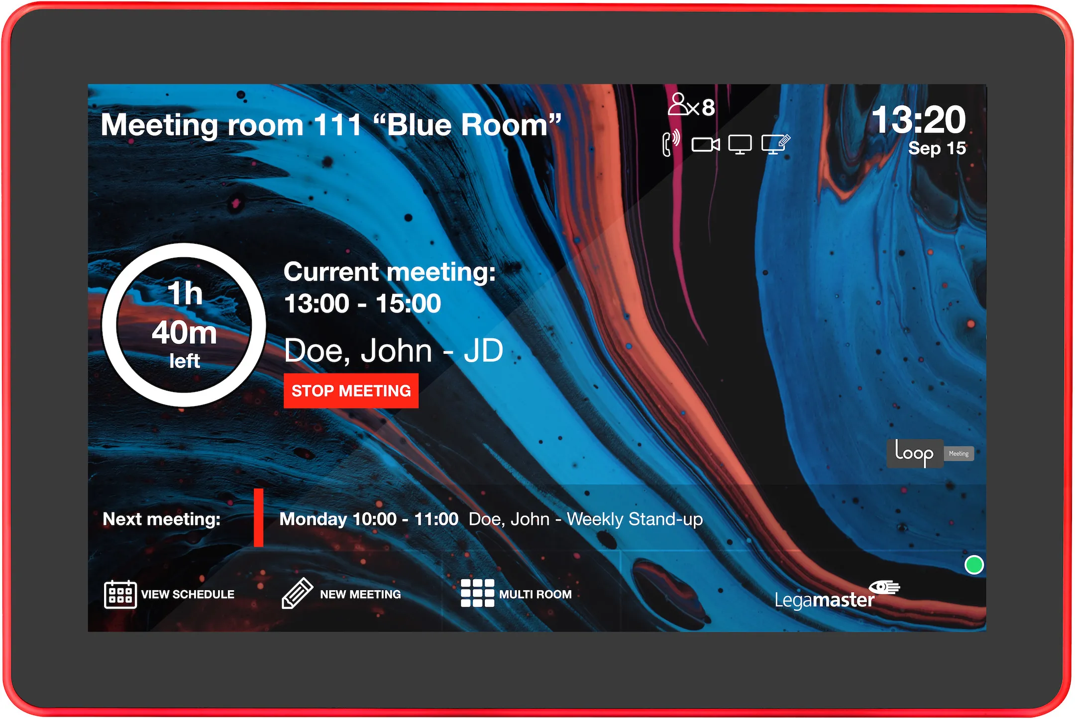 Legamaster LoopMeeting room panel 10,1 Zoll
