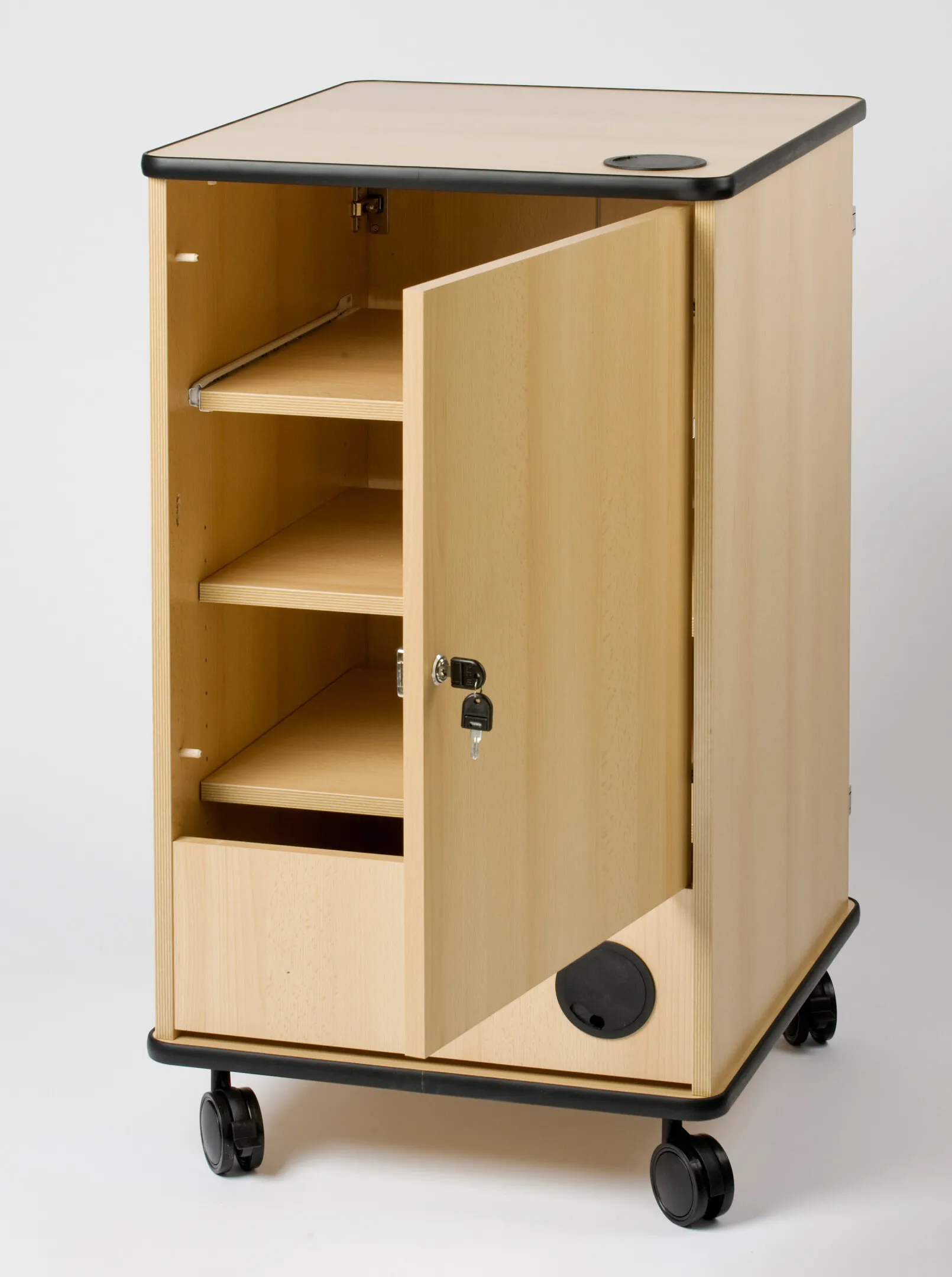 Liesegang Medienschrank Basic buche mit Revisionstür