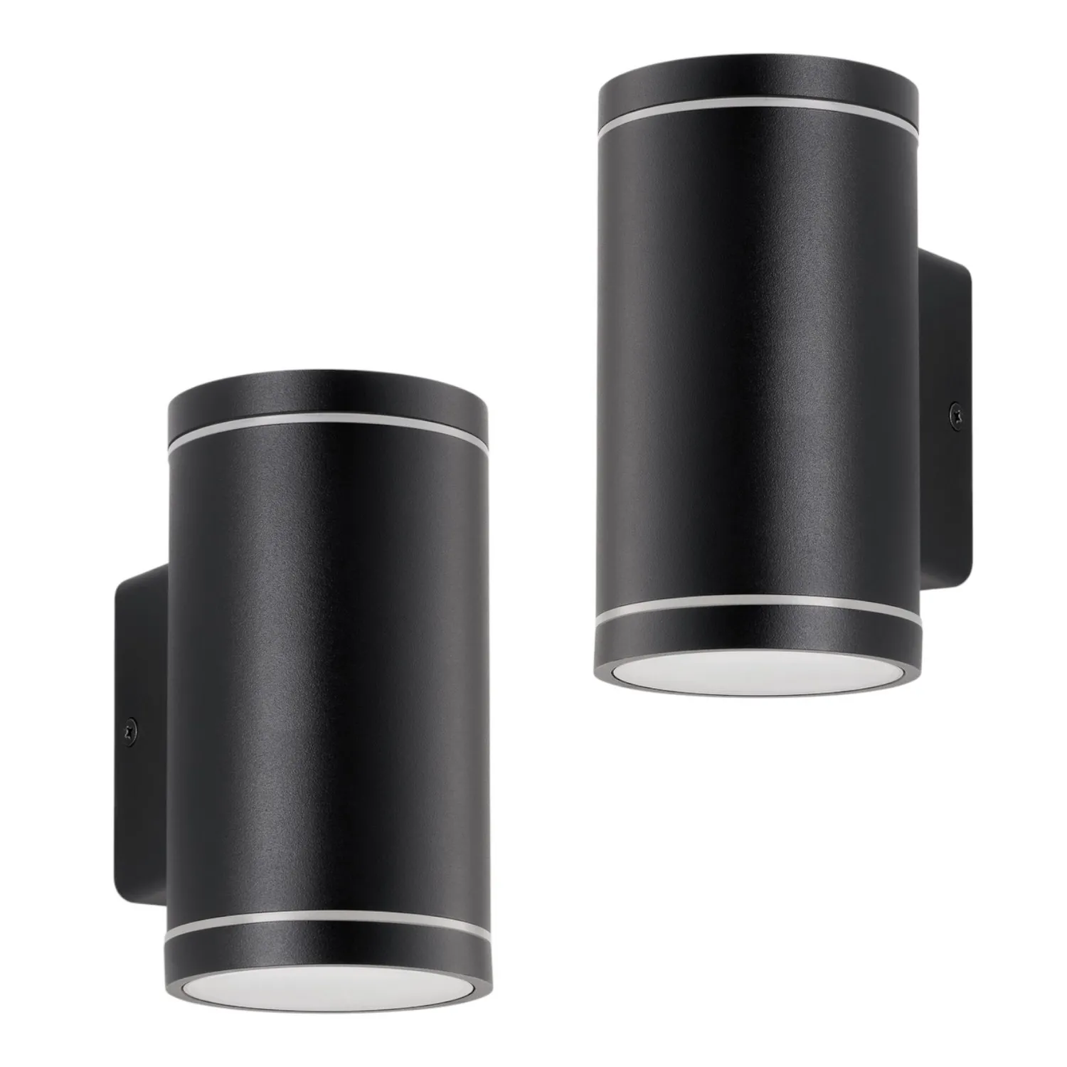 Lindby Led Außenwandleuchte Wandlampe Valtin Dunkelgrau Cct 2 Stück B-Ware