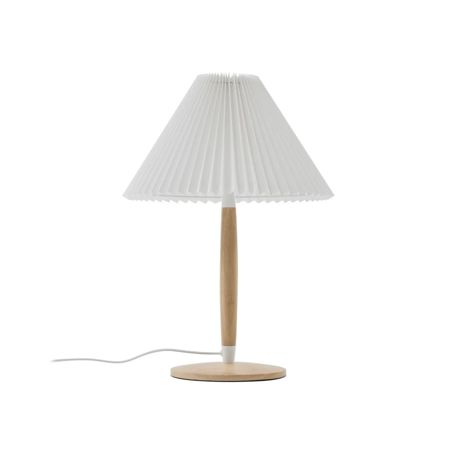 Lucande Tischleuchte Leuchte Tischlampe Lampe Ellorin Weiß Holz ø 37 Cm E27 B-Ware