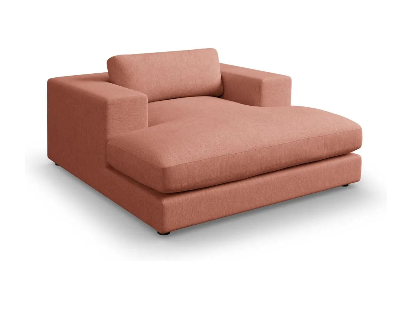 CXL by Christian Lacroix - Chaiselongue "Tendance" Sitzer aus strukturiertem Stoff rot - 156x140x72cm