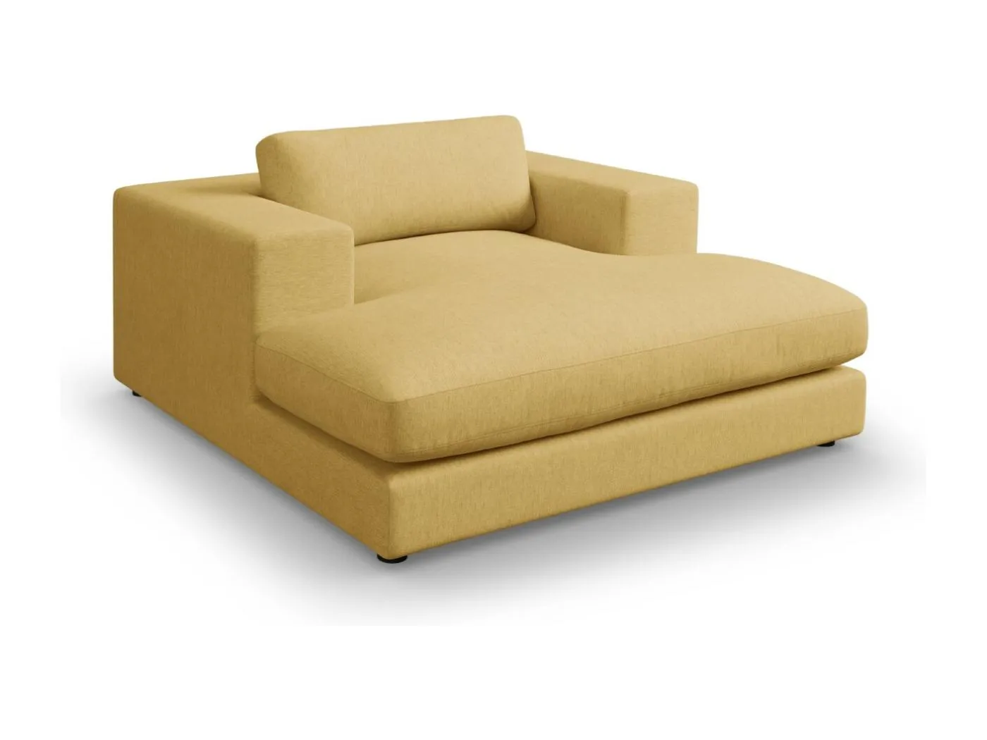 CXL by Christian Lacroix - Chaiselongue "Tendance" Sitzer aus strukturiertem Stoff gelb - 156x140x72cm