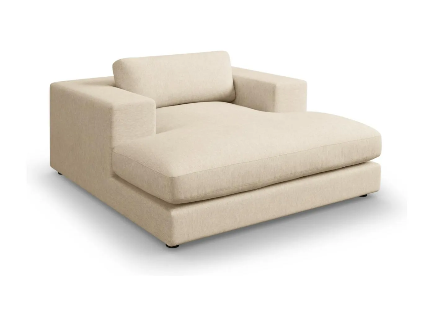 CXL by Christian Lacroix - Chaiselongue "Tendance" Sitzer aus strukturiertem Stoff beige - 156x140x72cm