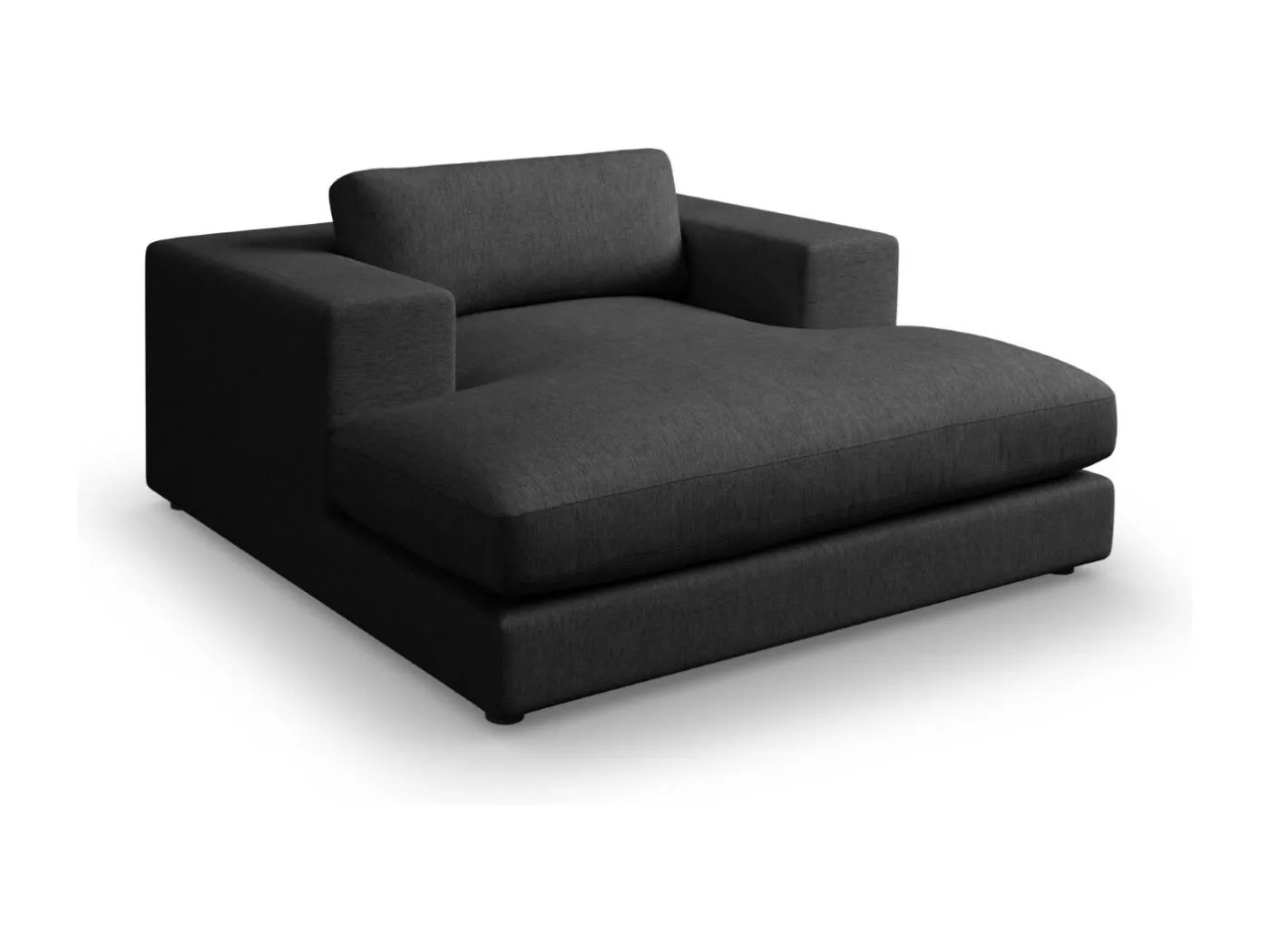 CXL by Christian Lacroix - Chaiselongue "Tendance" Sitzer aus strukturiertem Stoff schwarz - 156x140x72cm