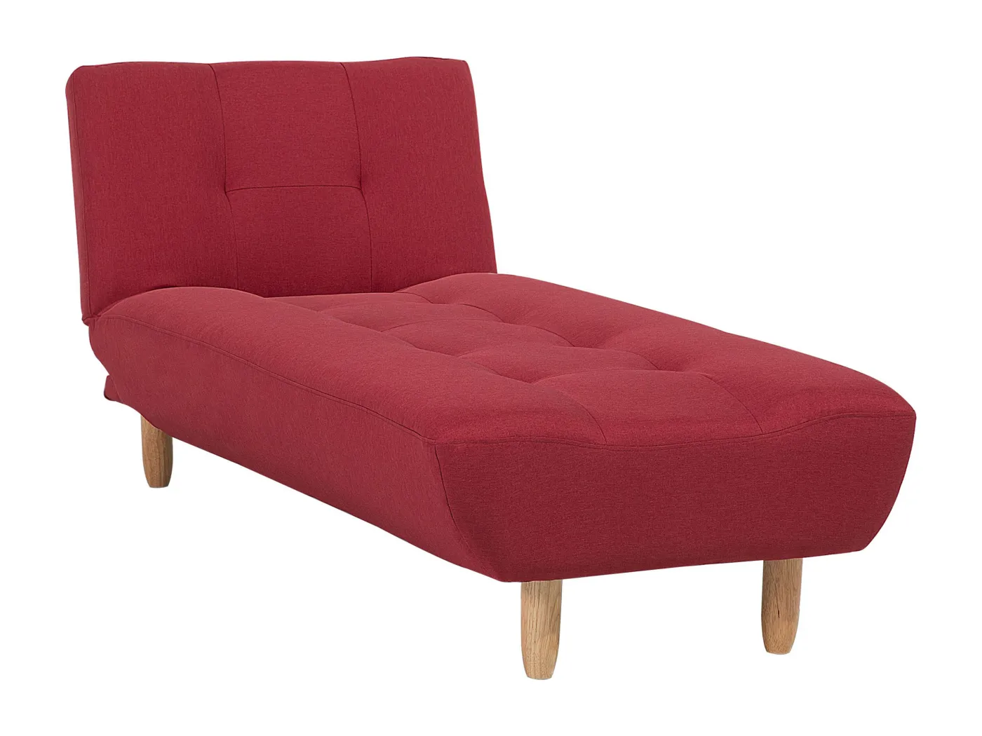 Chaiselongue ALSTEN Stoff Rot