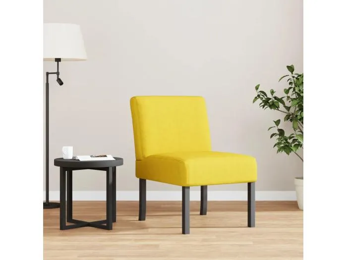 Polsterstuhl Hellgelb Stoff