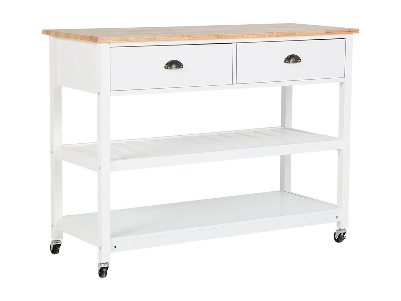 Servierwagen NAVARINO Holz Weiss