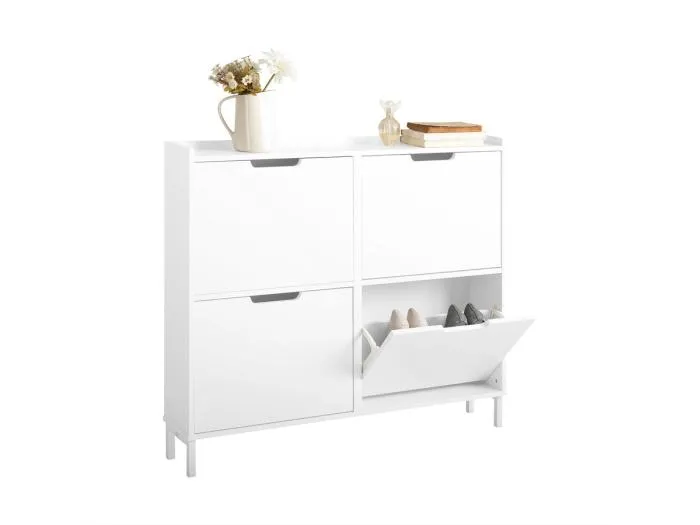 Schuhschrank FSR100-W 100 x 91 x 19 cm Weiß