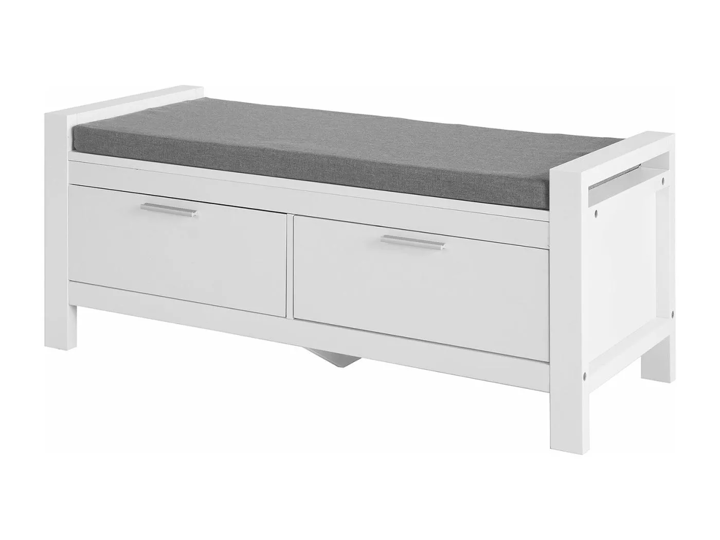 Schuhbank FSR74-W 100 x 40 x 40 cm Weiß