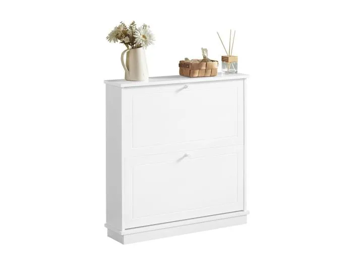 Schuhschrank FSR99-W 76 x 78 x 18 cm Weiß