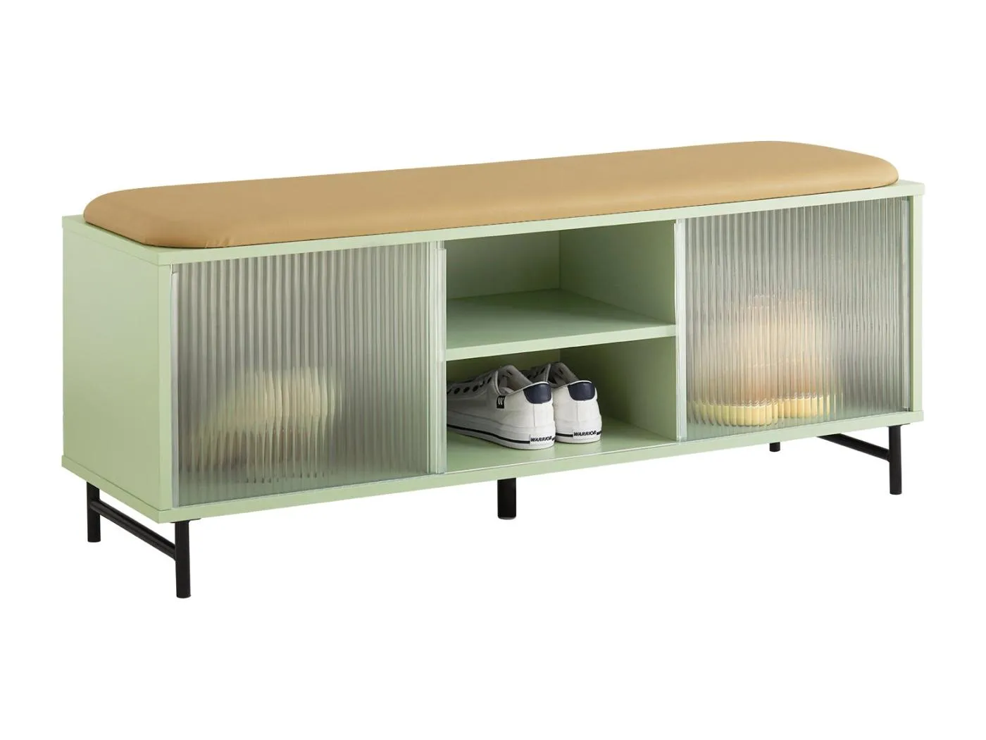 Schuhbank FSR115-GR 110 x 46 x 34 cm Grün