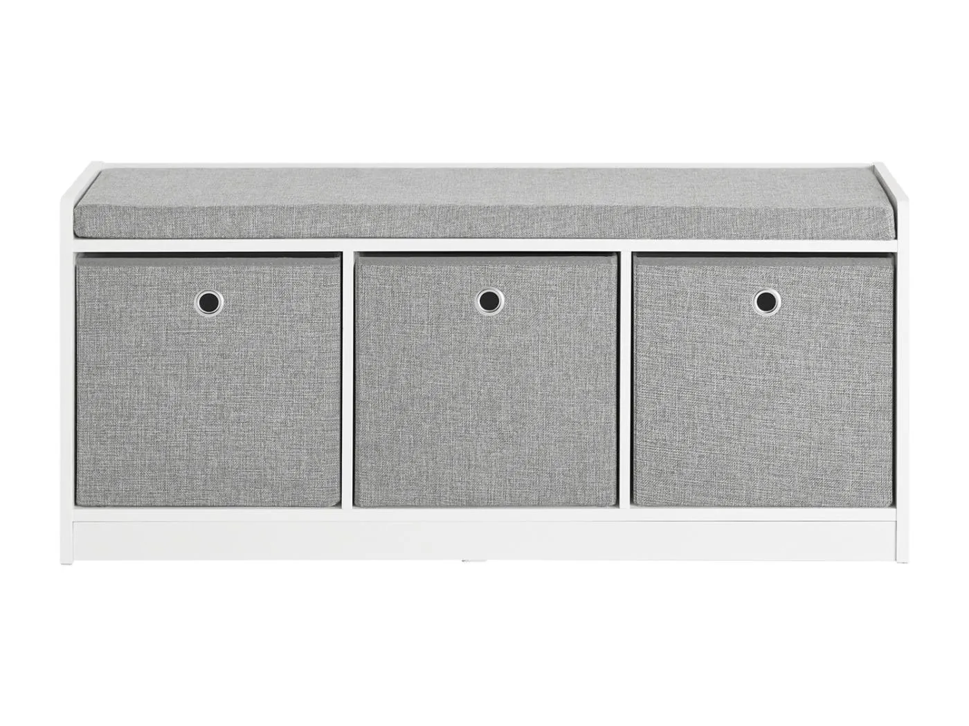 Sitzbank FSR65-DG 102 x 45 x 32 cm Weiß